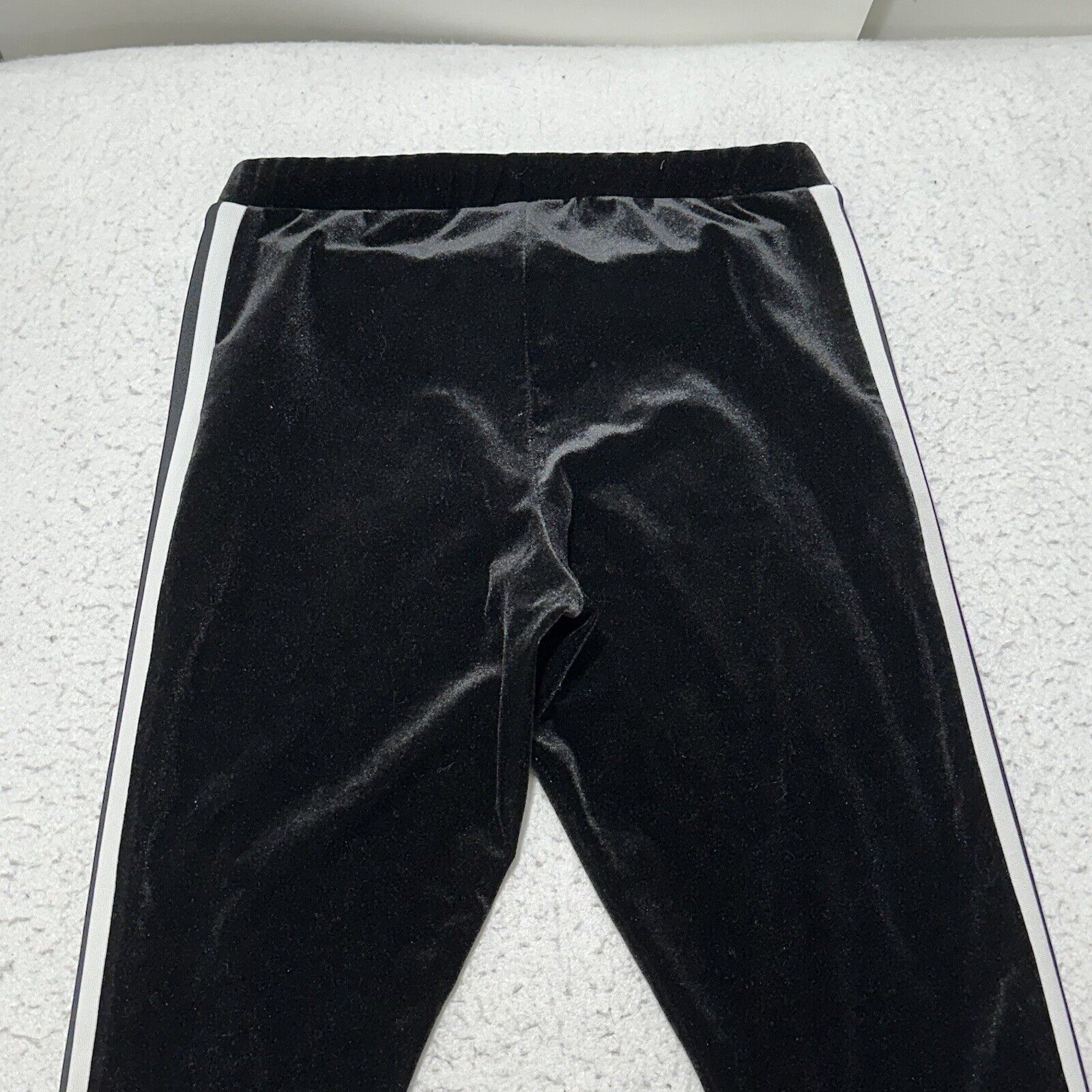 Adidas Adidas Small Velvet 3 Stripe Leggings Black White Trefoil Size 28" / US 6 / IT 42 - 7 Thumbnail