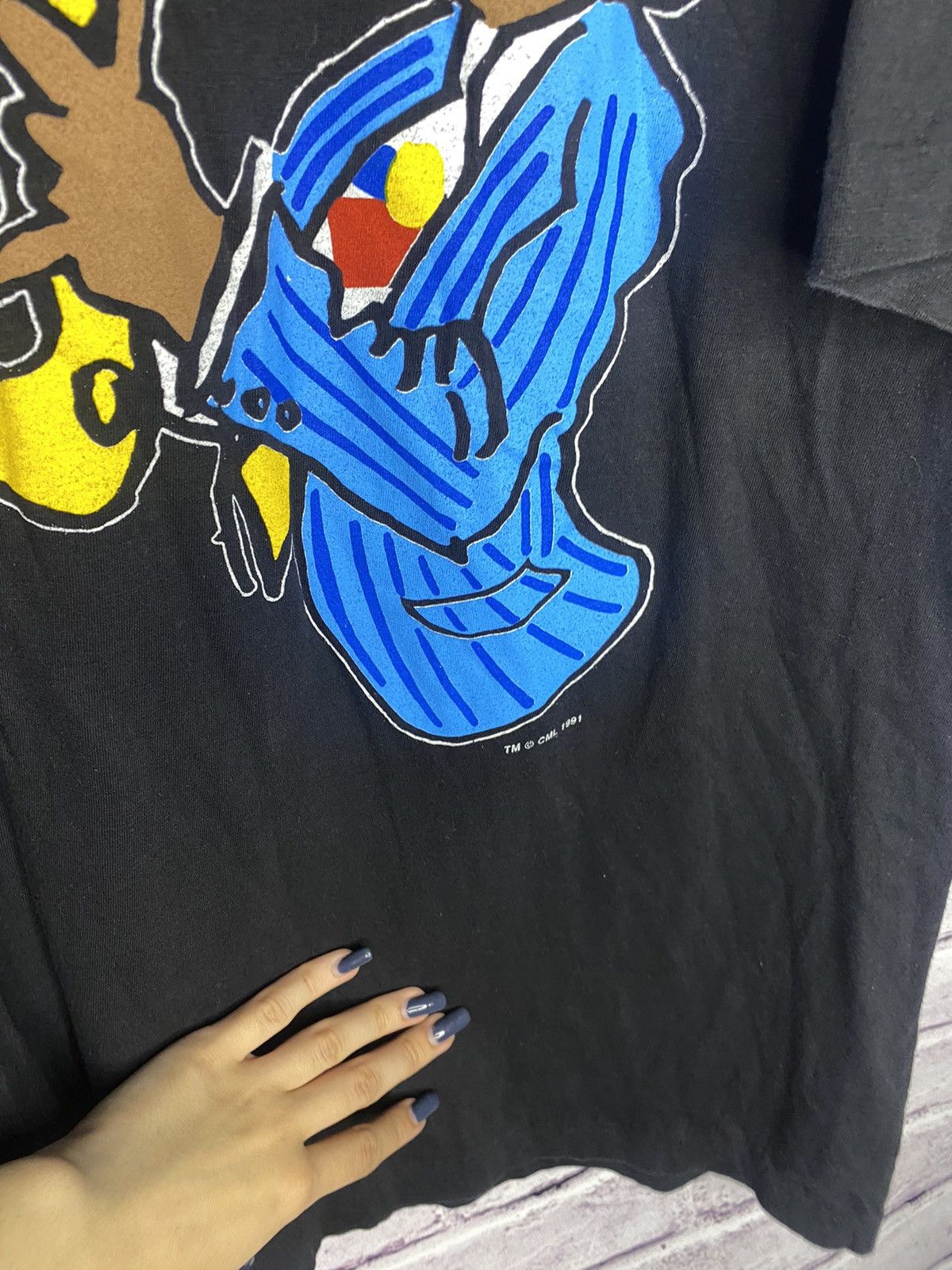 Vintage MENS Vintage Rare 1991 Five Guys Named Moe Jazz Tee Size US XL / EU 56 / 4 - 4 Thumbnail
