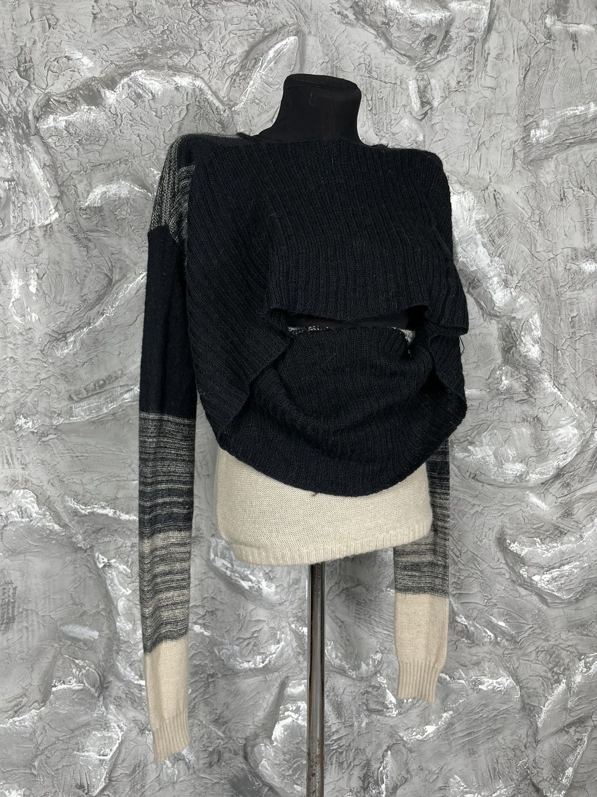Designer × Diesel Diesel Y2K Double Neck Sweater Maison Margiela Style Size S / US 4 / IT 40 - 7 Thumbnail