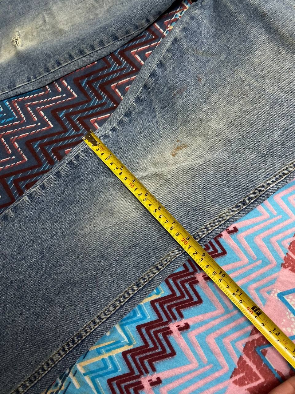 Vintage × Wrangler Crazy baggy Y2K wrangler faded distressed carpenter pants Size US 34 / EU 50 - 11 Thumbnail