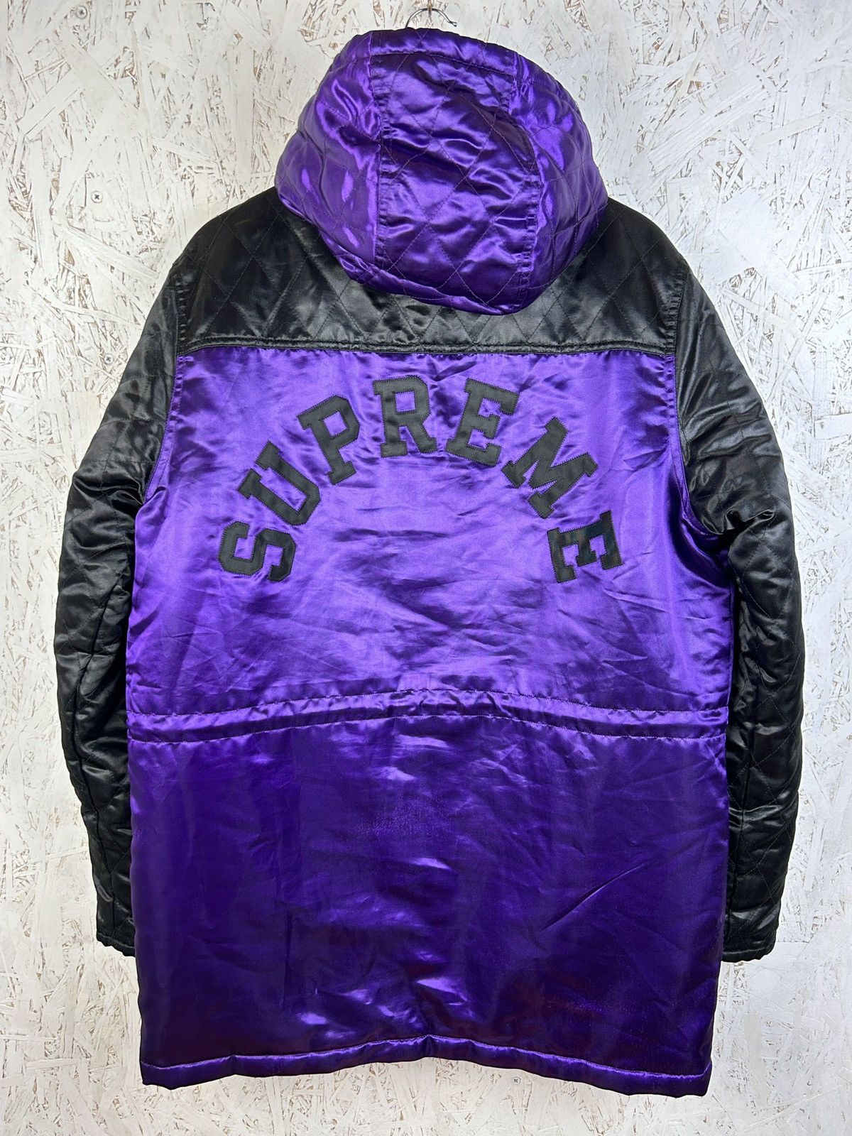 Supreme Supreme 14FW Quilted Satin Sideline Parka Coat Size US L / EU 52-54 / 3 - 1 Thumbnail