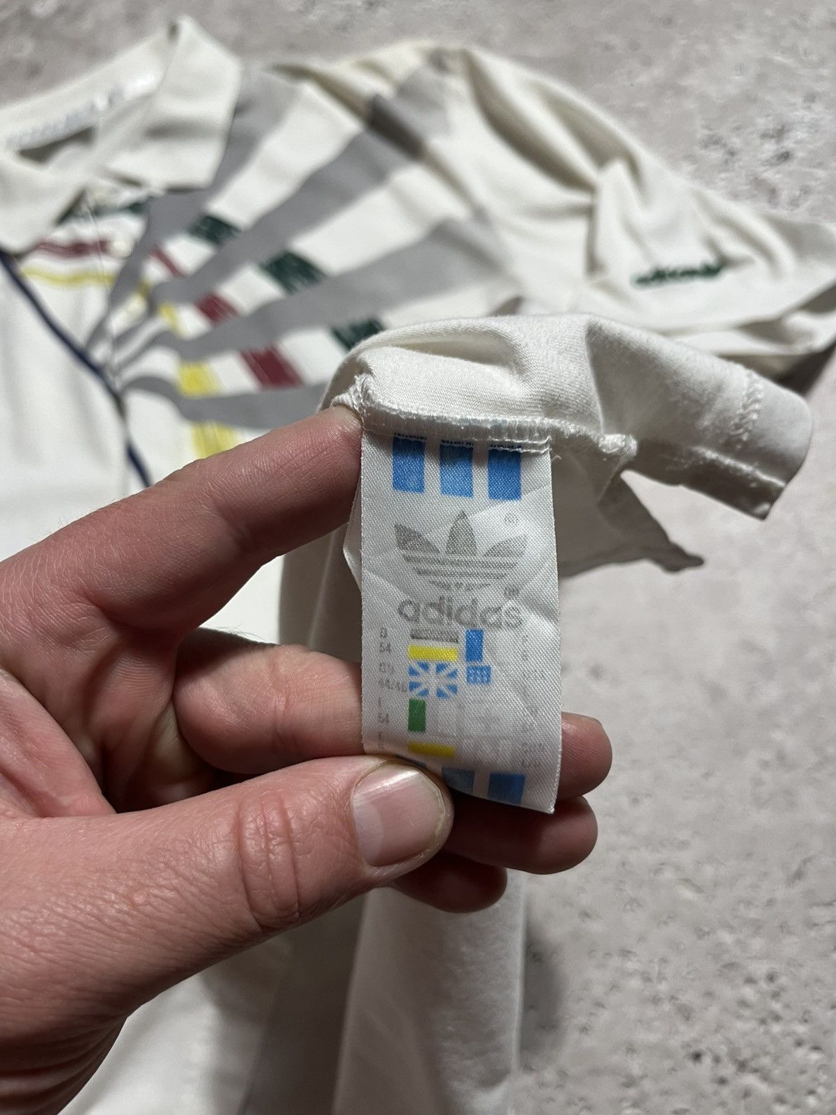 Adidas × Vintage Vintage Adidas Polo Shirt 90s Retro Graphic Short Sleeve Size US L / EU 52-54 / 3 - 11 Thumbnail