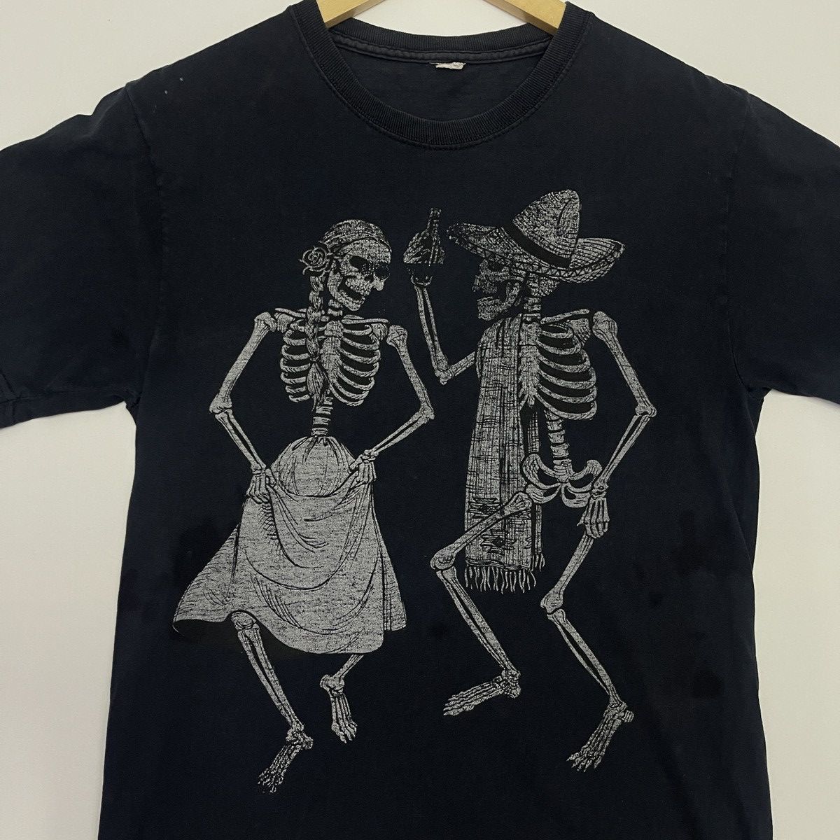 Vintage Skull Design Tee Shirt Vintage Size US M / EU 48-50 / 2 - 2 Thumbnail