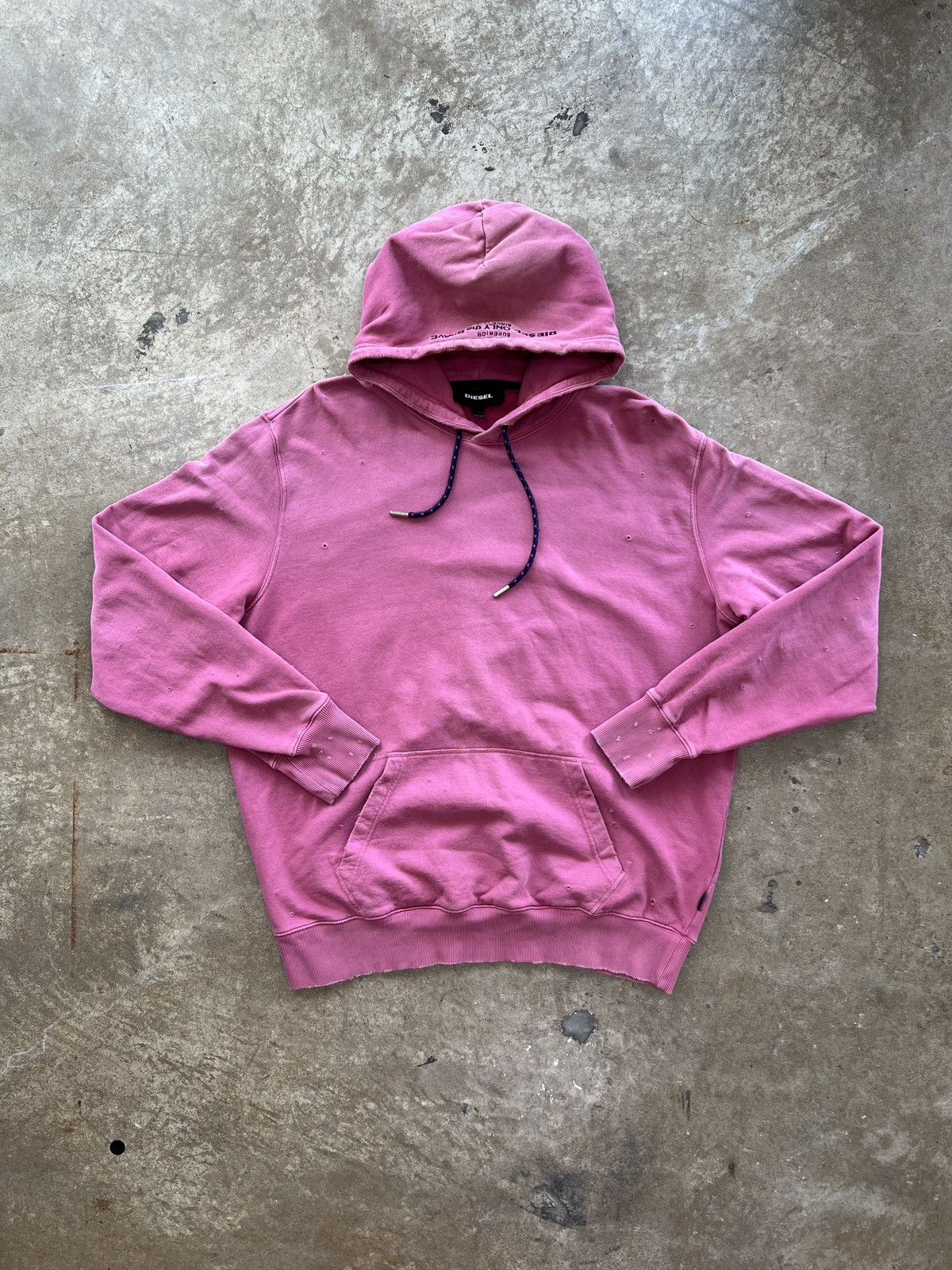 Diesel Diesel Only the Brave Distressed Hoodie XXL Size US XXL / EU 58 / 5 - 2 Thumbnail
