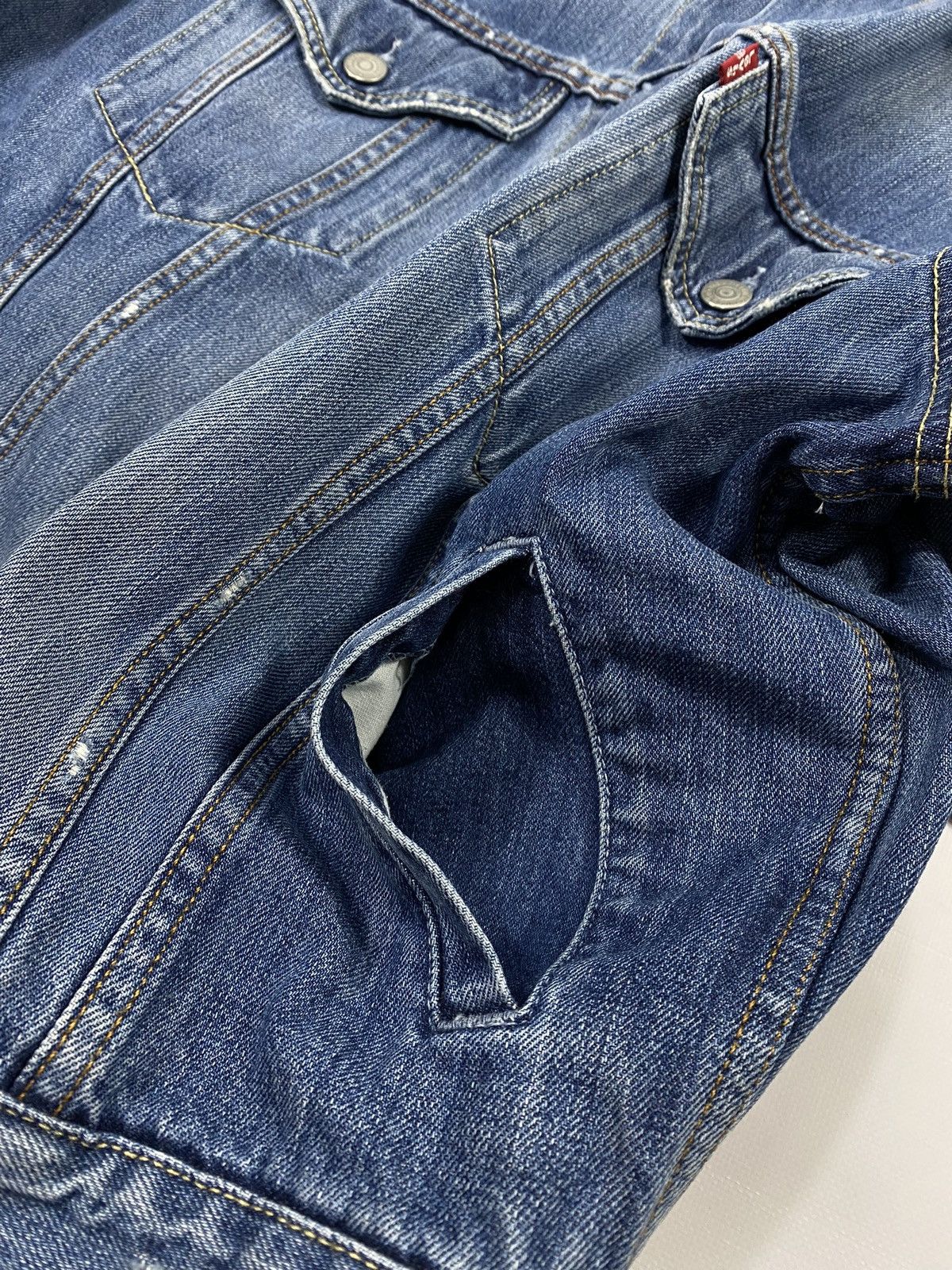Levi's 🔥LASTDROP🔥 Levis Distressed Style Denim Jeans Trucker Jacket Size US L / EU 52-54 / 3 - 13 Thumbnail
