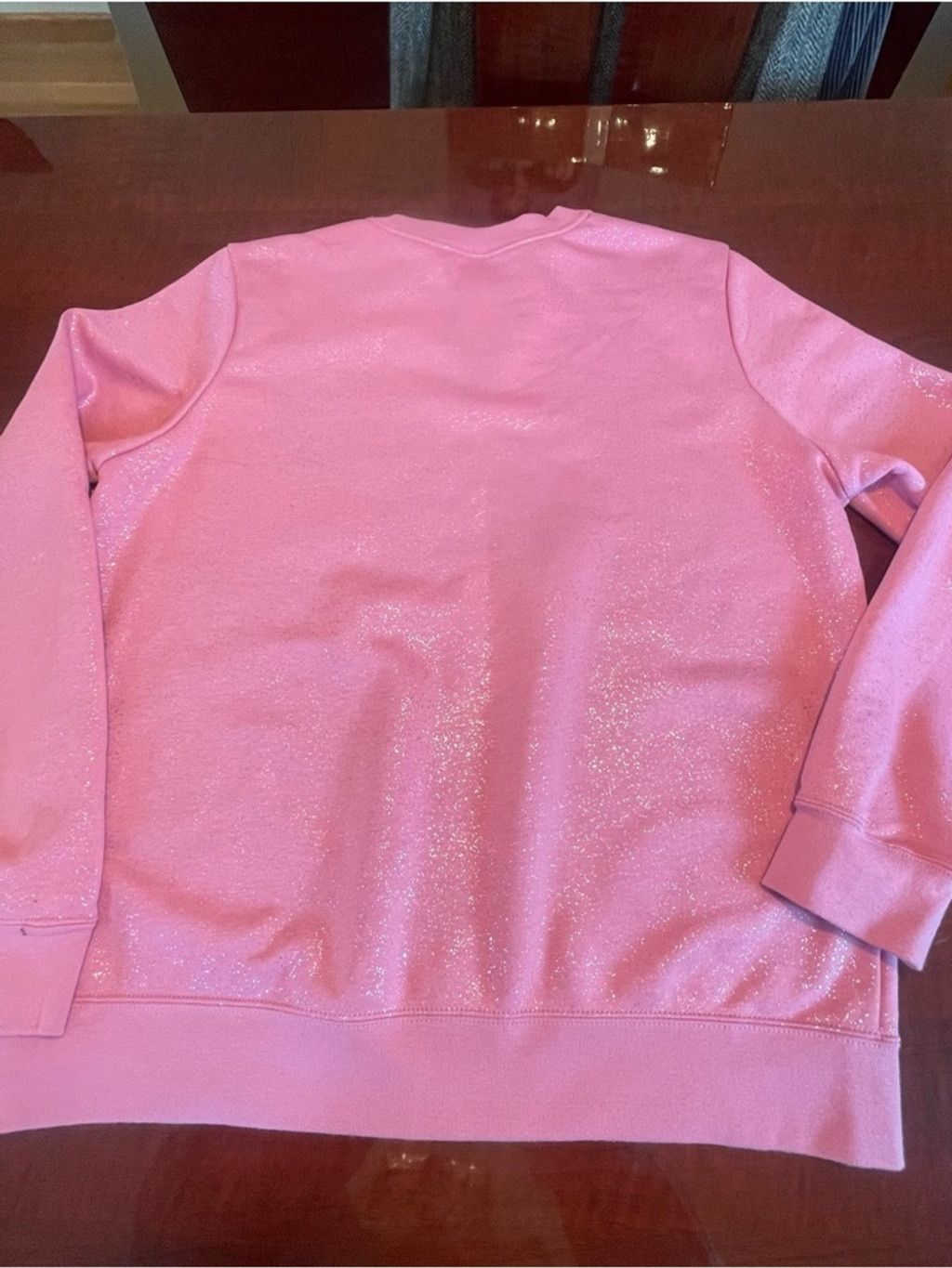 Nike Nike Glitter Sparkle Pink Crewneck Sweatshirt Oversized L Size L / US 10 / IT 46 - 7 Thumbnail