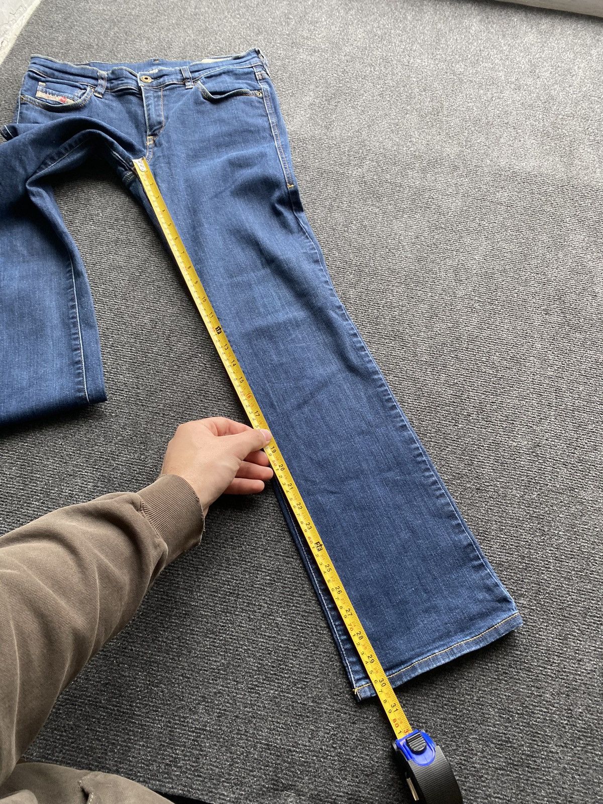Diesel 🔥Opium Punk Diesel Bootcut Bootzee-st Blue jeans 29 sexy y2k Size 29" - 7 Thumbnail