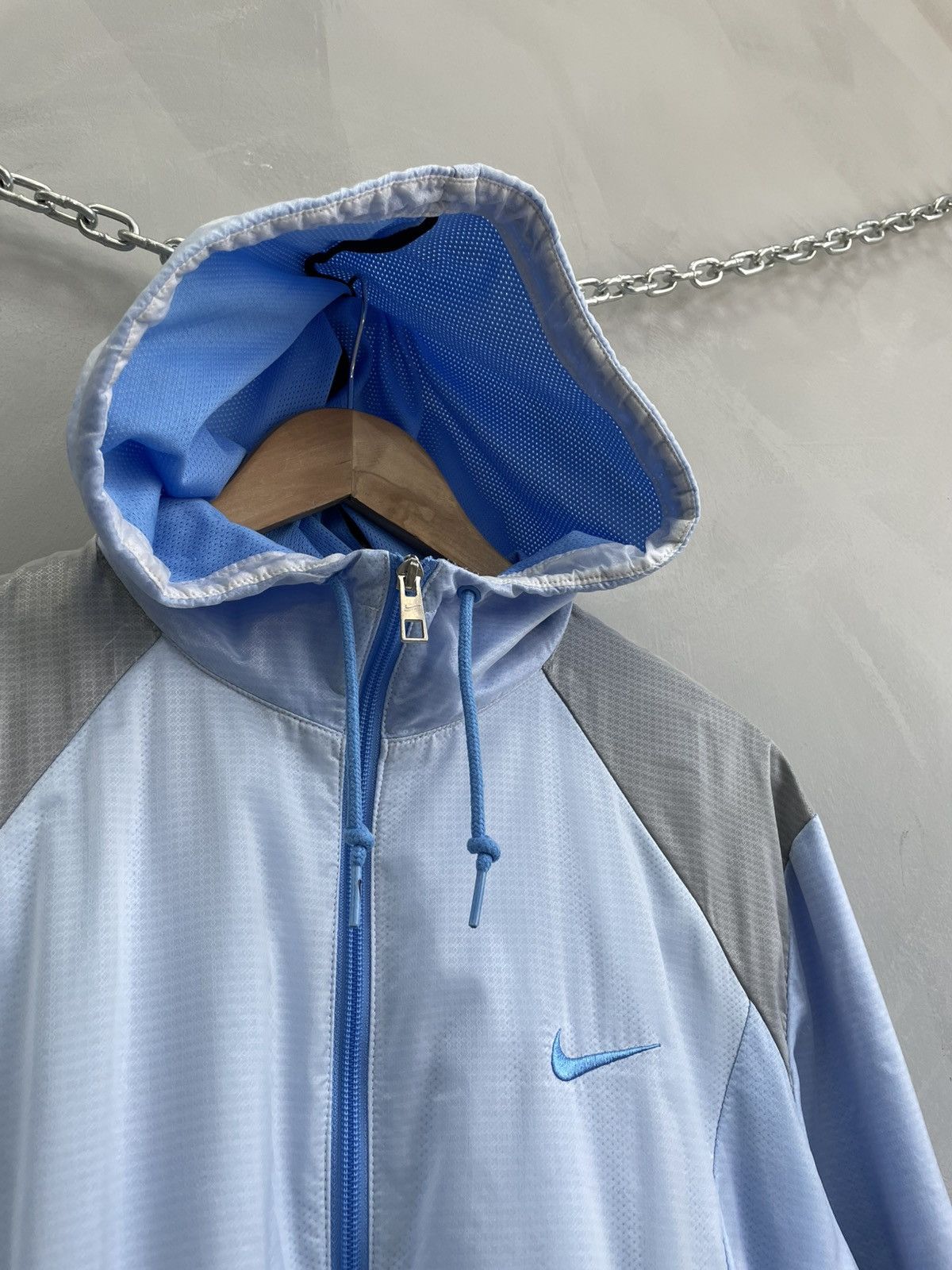 Nike Athletic nike retro nylon drill TN jacket hoodie y2k Size US L / EU 52-54 / 3 - 4 Thumbnail