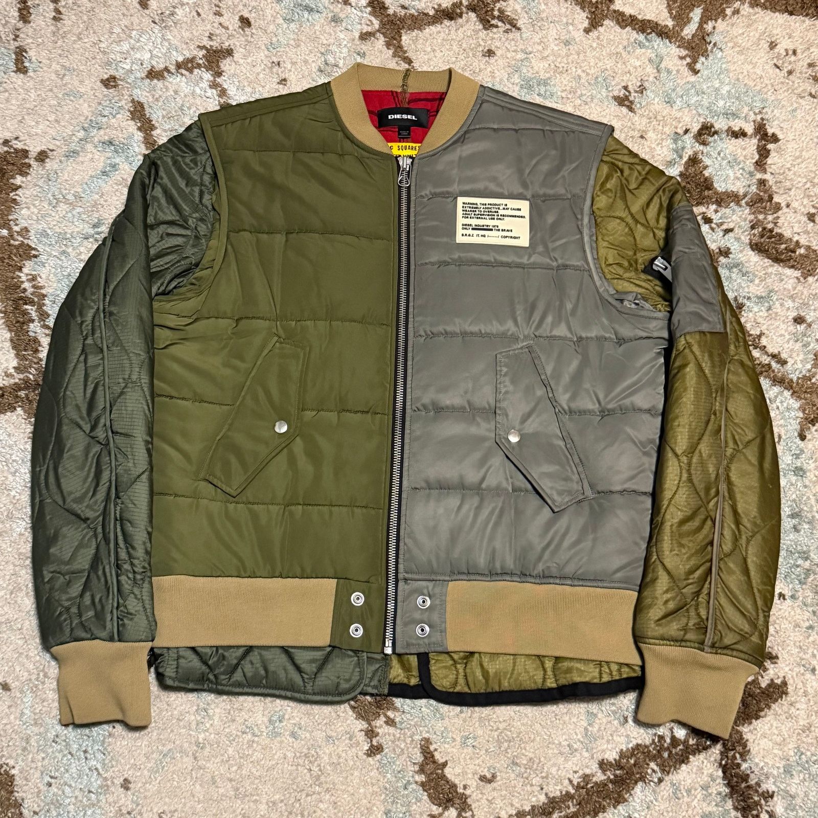Diesel Diesel W-Koslov Bomber Jacket Size Large Military Style 2019 Size US L / EU 52-54 / 3 - 1 Thumbnail