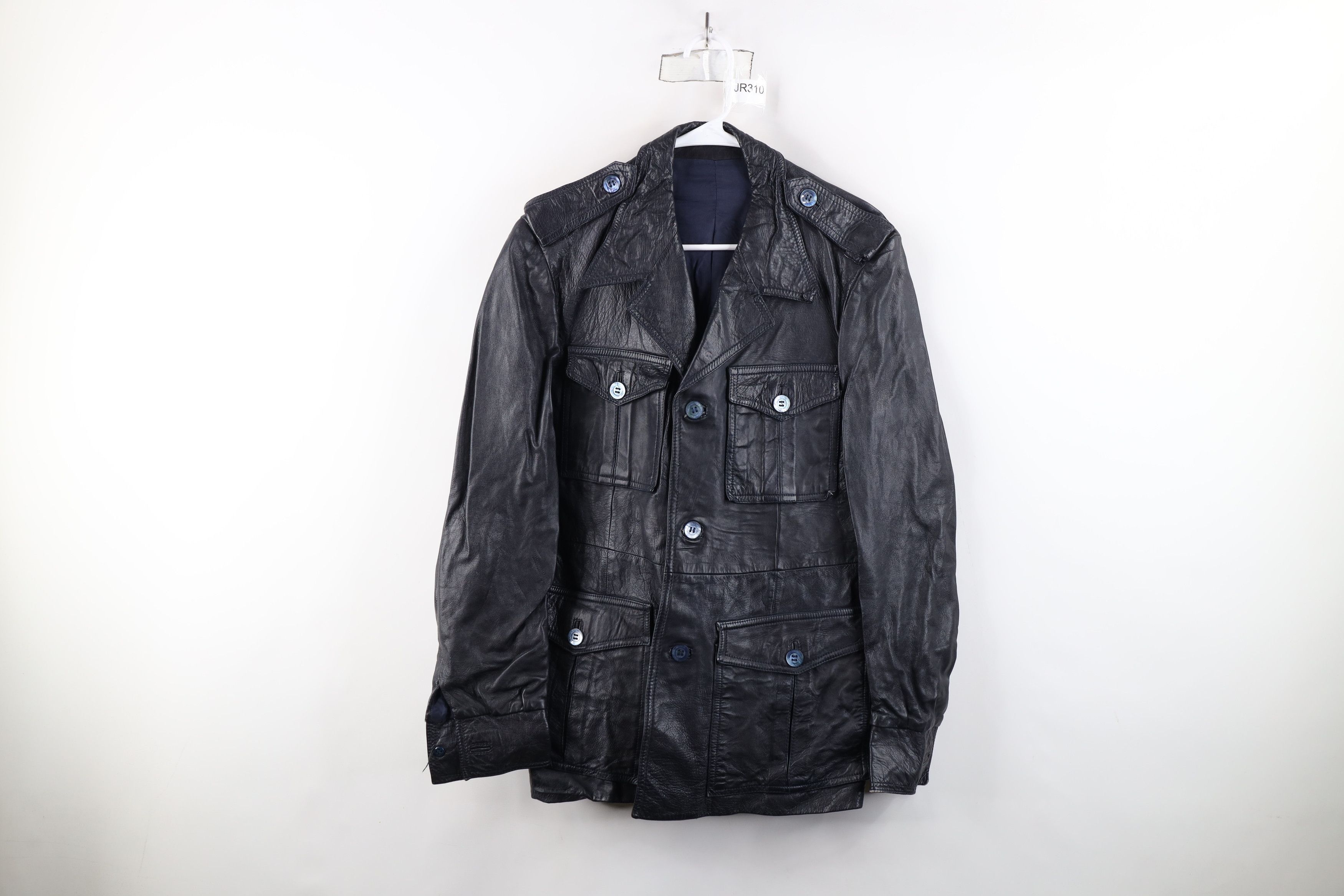Vintage Vintage 70s Streetwear Bush Leather Shirt Jacket Shacket Size US XL / EU 56 / 4 - 1 Thumbnail