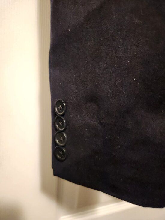 Jos. A. Bank jos.a.bank men's navy 100%wool sport coat blazer jacket 42R Size 42R - 3 Thumbnail