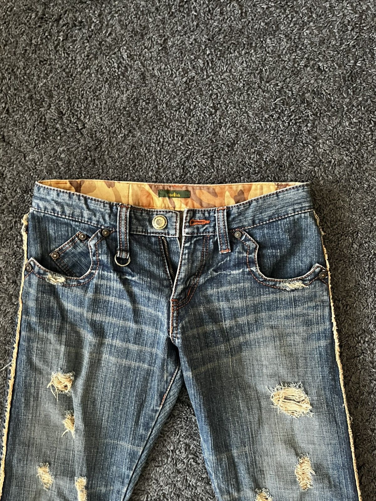 Obelisk Obelisk SS06 mudwashed fringe denim Size US 27 - 4 Thumbnail