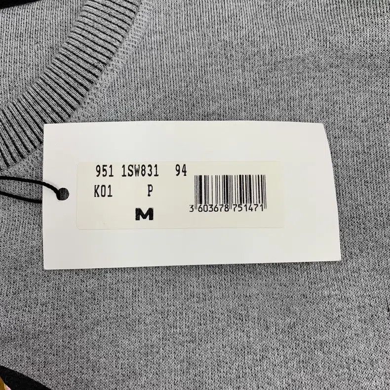 Kenzo Kenzo Grey Logo Embroidered Round Neck Cotton Long Sleeve Size M / US 6-8 / IT 42-44 - 7 Thumbnail