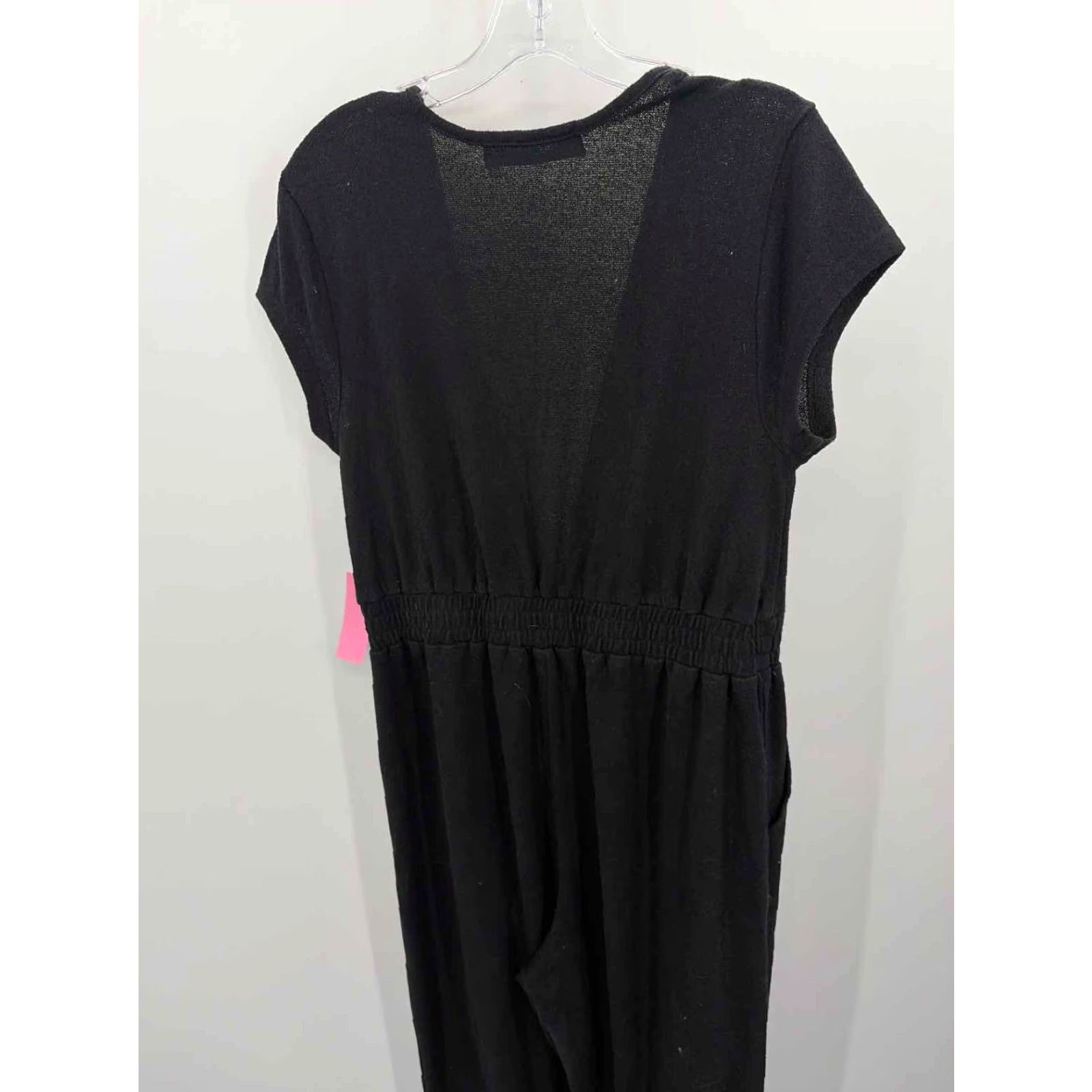 VINTAGE Pre-Owned FP Beach Black Size Medium Short Sleeve Jumpsuit