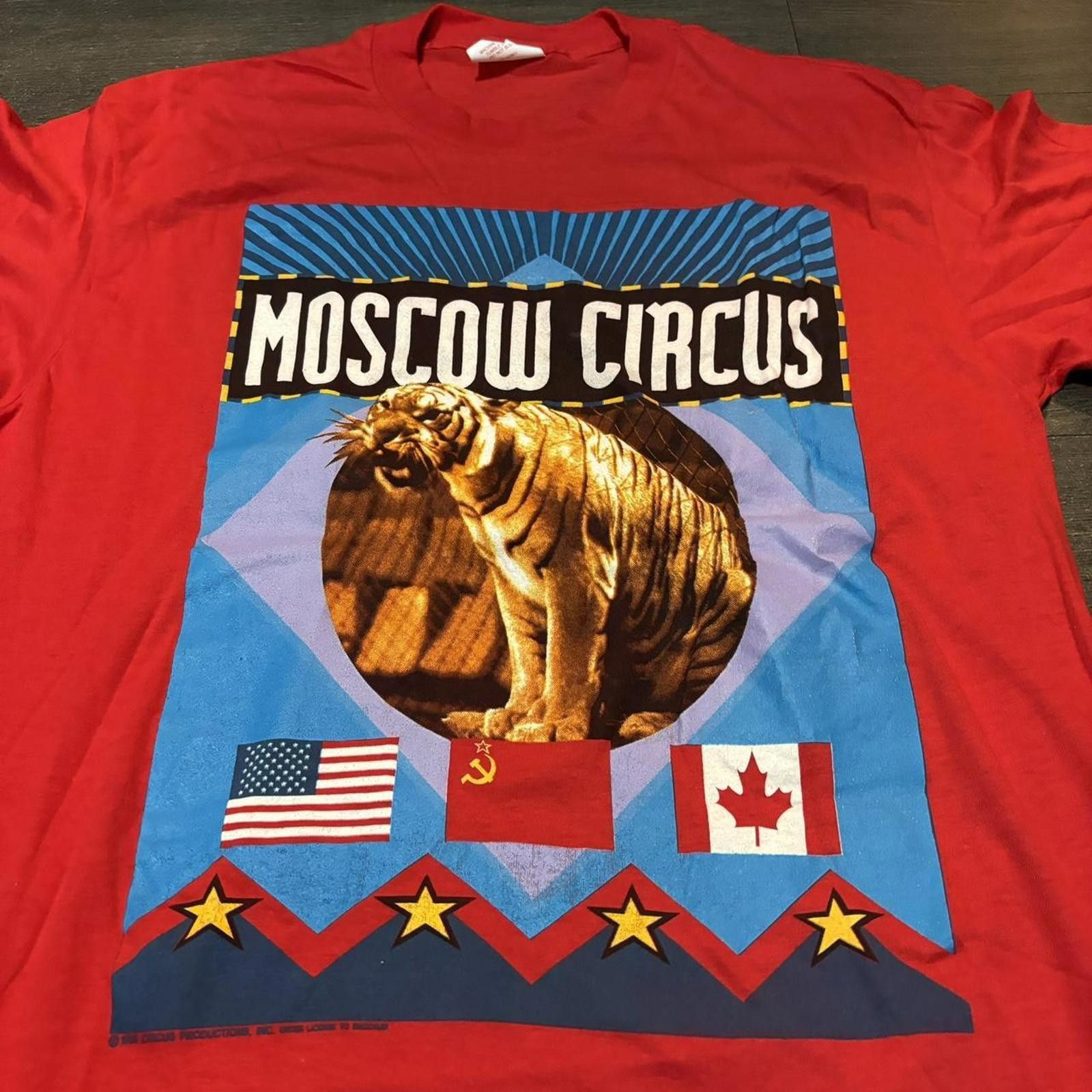 Other Vintage Moscow circus t shirt metal music festival 1989 Size US L / EU 52-54 / 3 - 2 Thumbnail