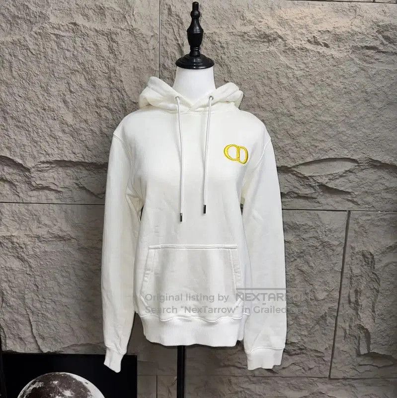 Dior Dior White Cotton Hooded Sweatshirt for Women . Size XS / US 0-2 / IT 36-38 - 1 Thumbnail