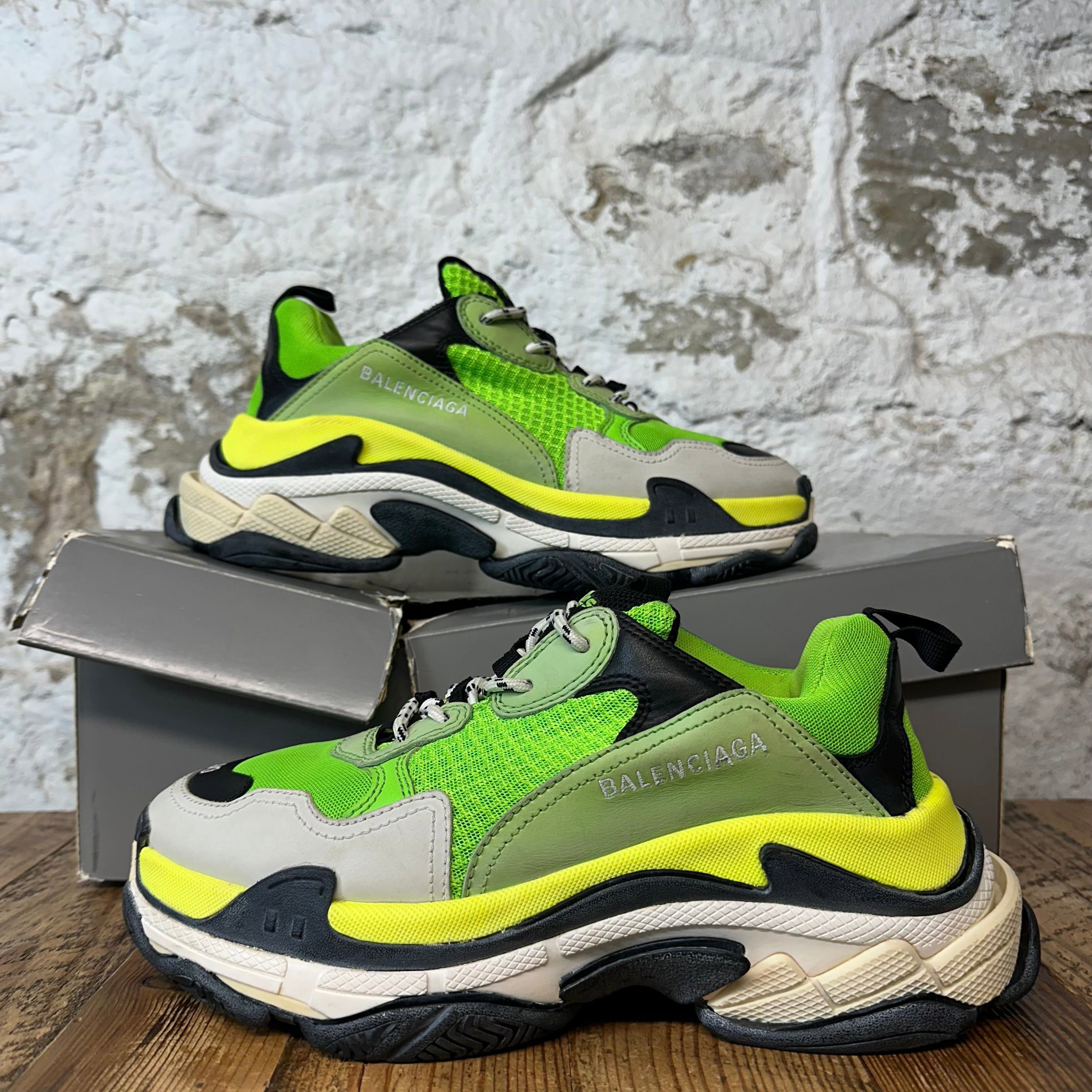 Balenciaga Balenciaga Triple S Green Yellow Black Sneaker Sz 7 (40) Size US 7 / EU 40 - 1 Thumbnail