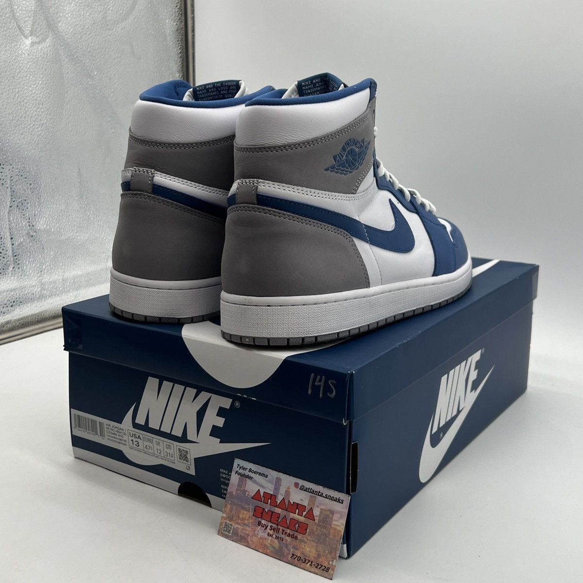 Nike Air Jordan 1 High true blue Size US 13 / EU 46 - 5 Thumbnail