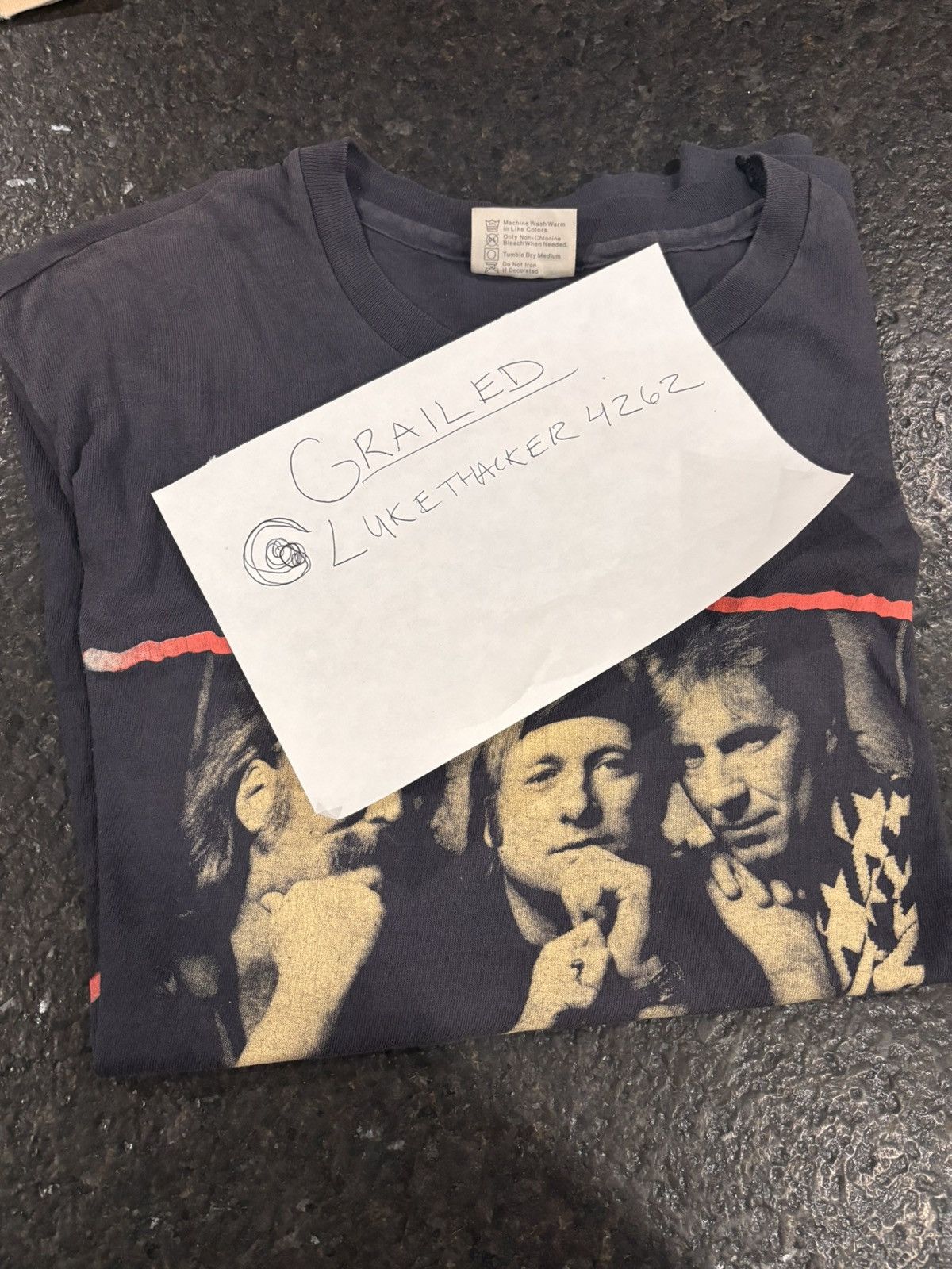 Vintage Vintage Crosby, Stills & Nash 1988 Tour T Shirt Size US L / EU 52-54 / 3 - 10 Thumbnail