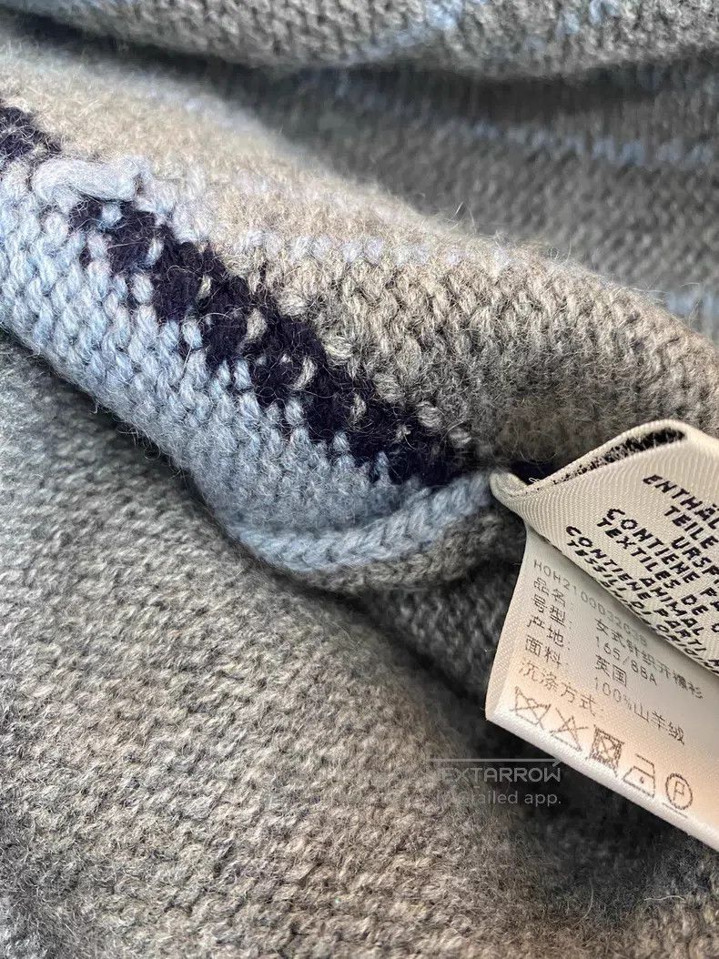 Hermes Hermes Blue-Grey Cashmere Sweater Cardigan Size XS / US 0-2 / IT 36-38 - 4 Thumbnail
