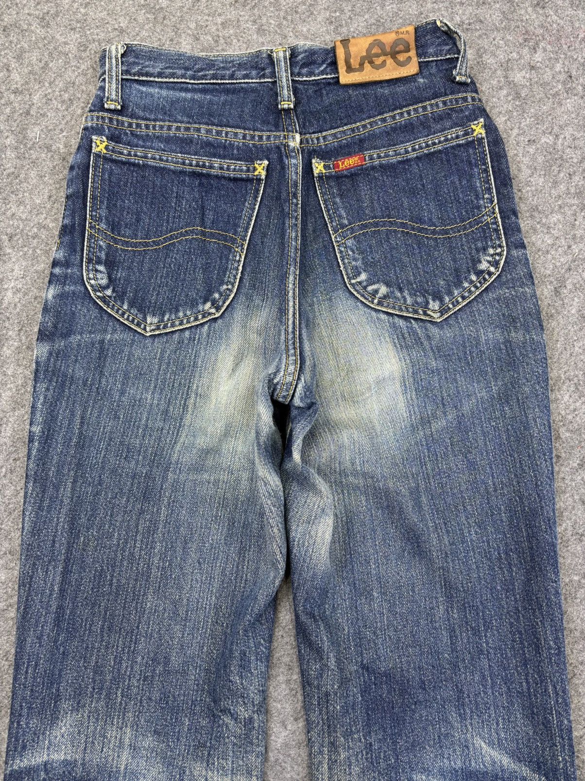 Lee 💥Flare💥Vintage 90s Ms Lee Flare Crazy Fades Denim F909 Size 24" / US 00 / IT 34 - 7 Thumbnail