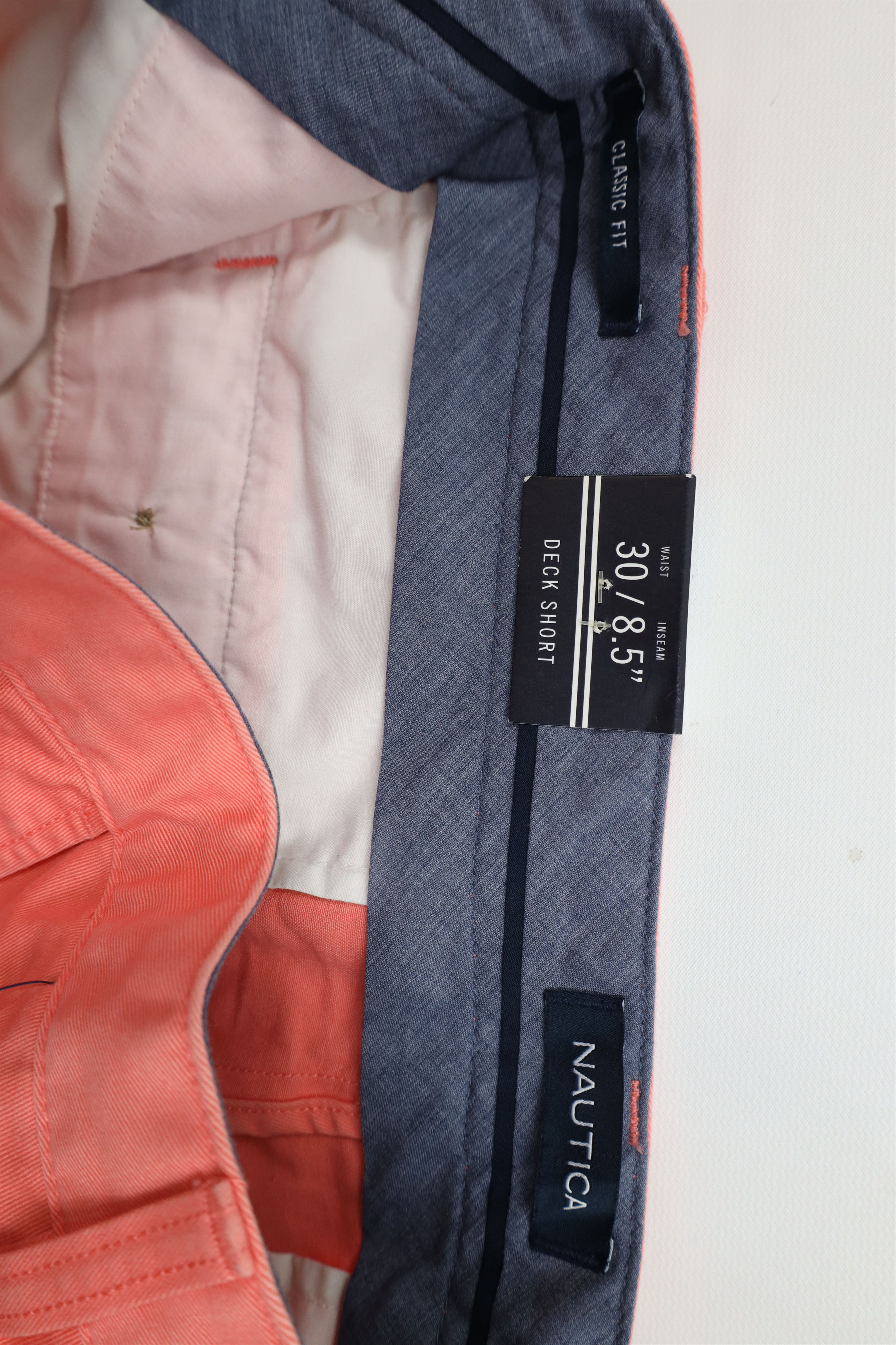 Nautica × Vintage Deadstock Vintage Nautica Sailing Chino Shorts Pink Cotton Size US 30 / EU 46 - 7 Thumbnail