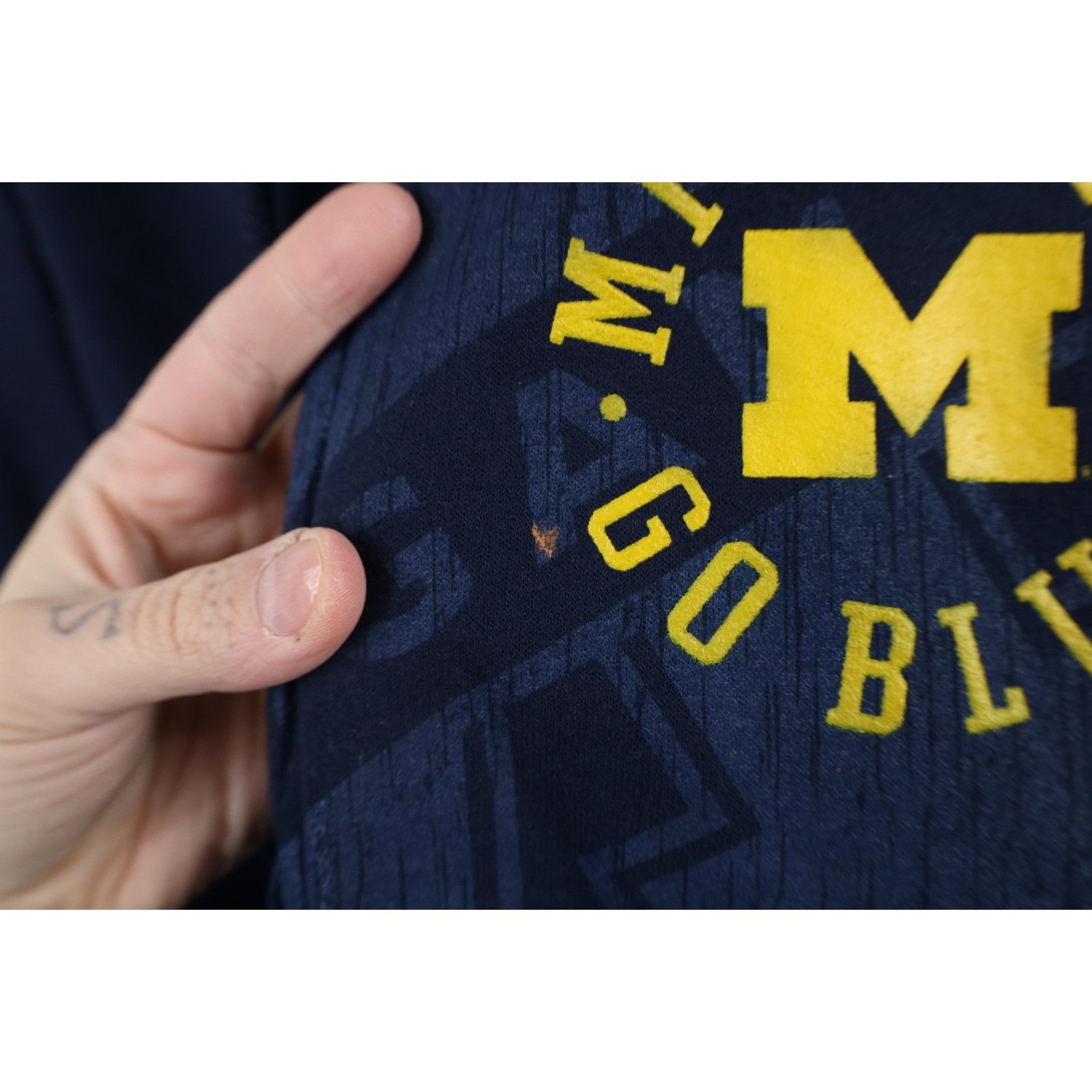 Vintage Deadstock Vintage Y2K University of Michigan Full Zip Hoodie Size US L / EU 52-54 / 3 - 6 Thumbnail