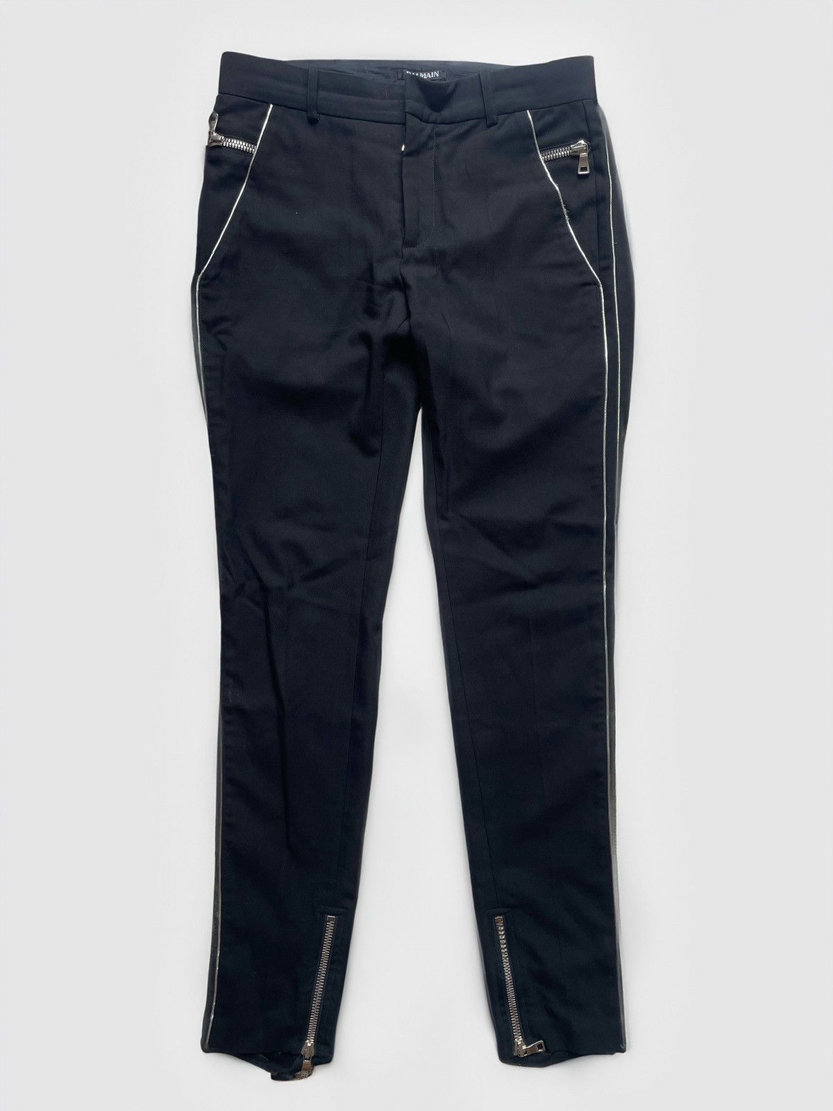Balmain Balmain Zipper Slim Trousers Size US 30 / EU 46 - 1 Thumbnail