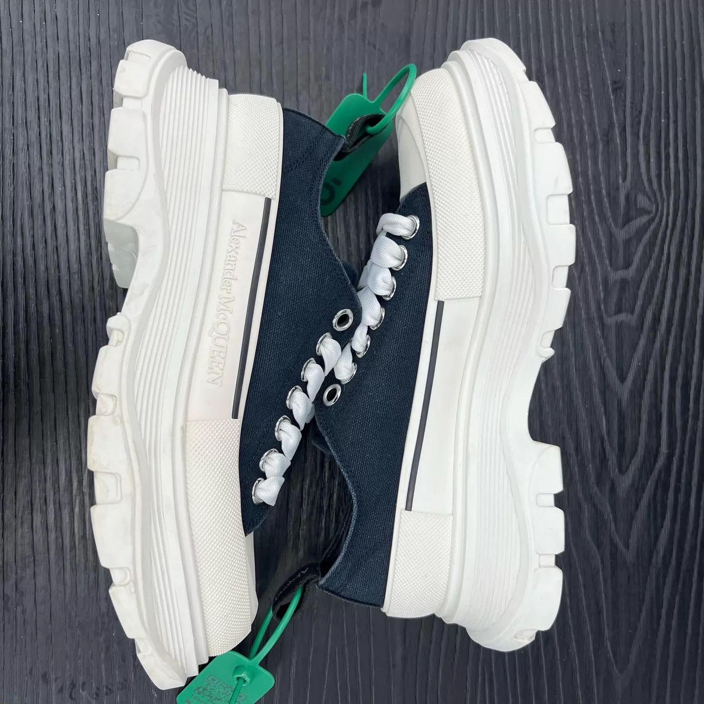 Alexander McQueen McQ black and white martin boots 37 Size US 6.5 / IT 36.5 - 2 Thumbnail