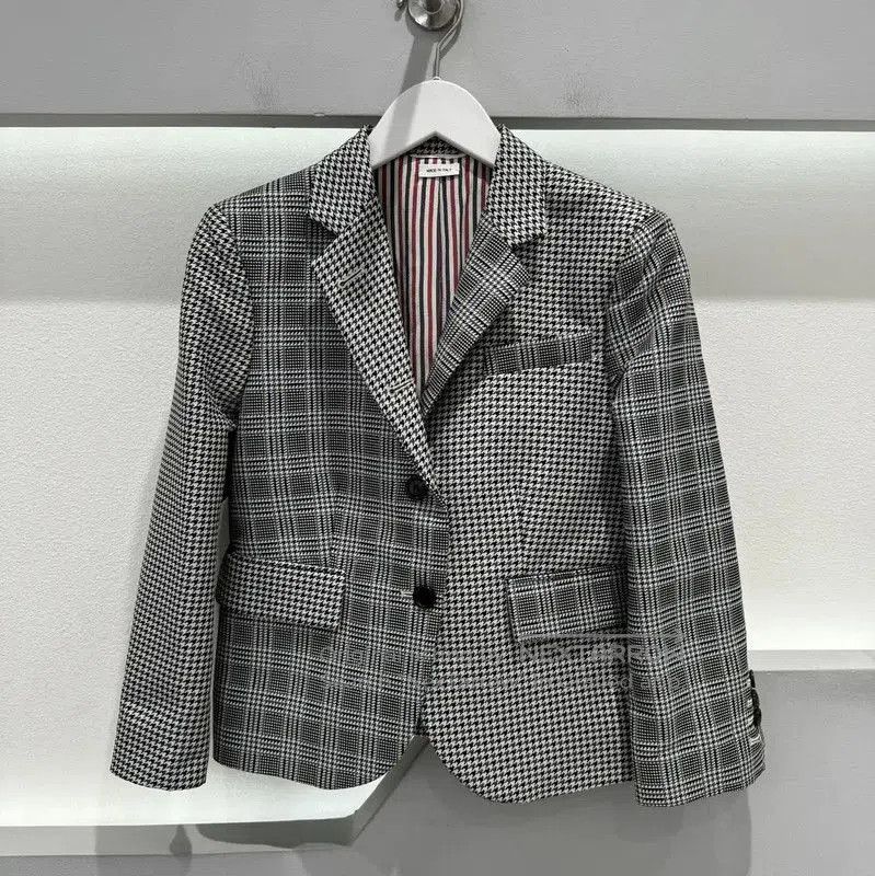 Thom Browne Thom Browne Checked Long Sleeve Outerwear Jacket . Size US M / EU 48-50 / 2 - 1 Thumbnail