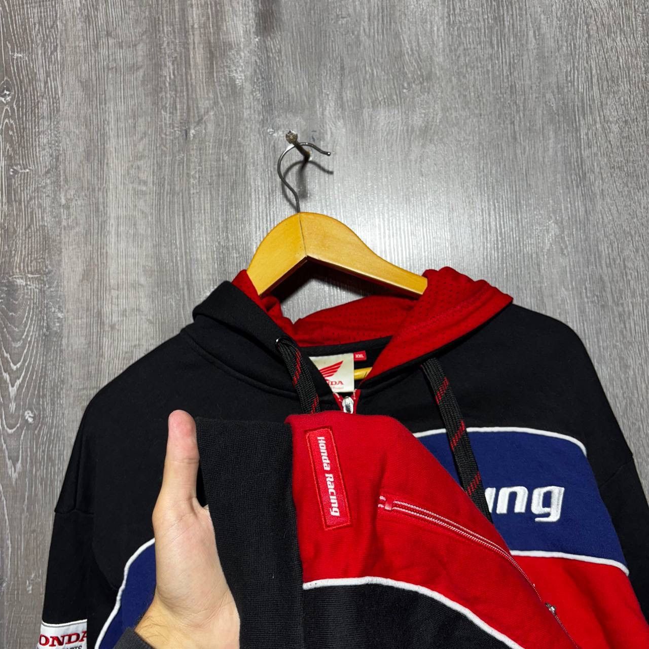 Honda Vintage Honda F1 Racing Zip Hoodie Jacket Rare Jacket Size US XL / EU 56 / 4 - 4 Thumbnail