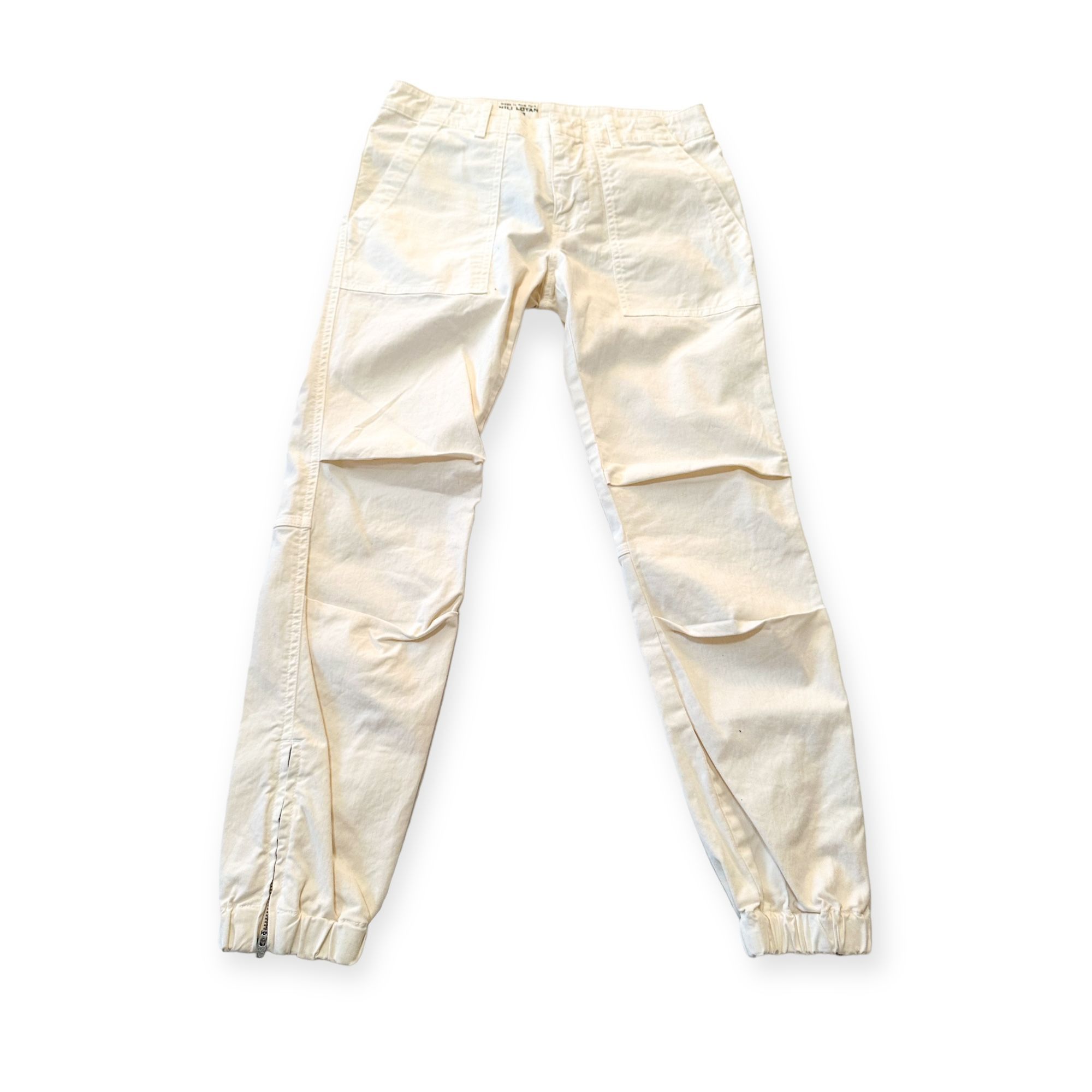 Nili Lotan Nili Lotan Cropped Military Pants, Eggshell, Size 0, Ankle Z Size 25" / US 0 / IT 36 - 3 Thumbnail
