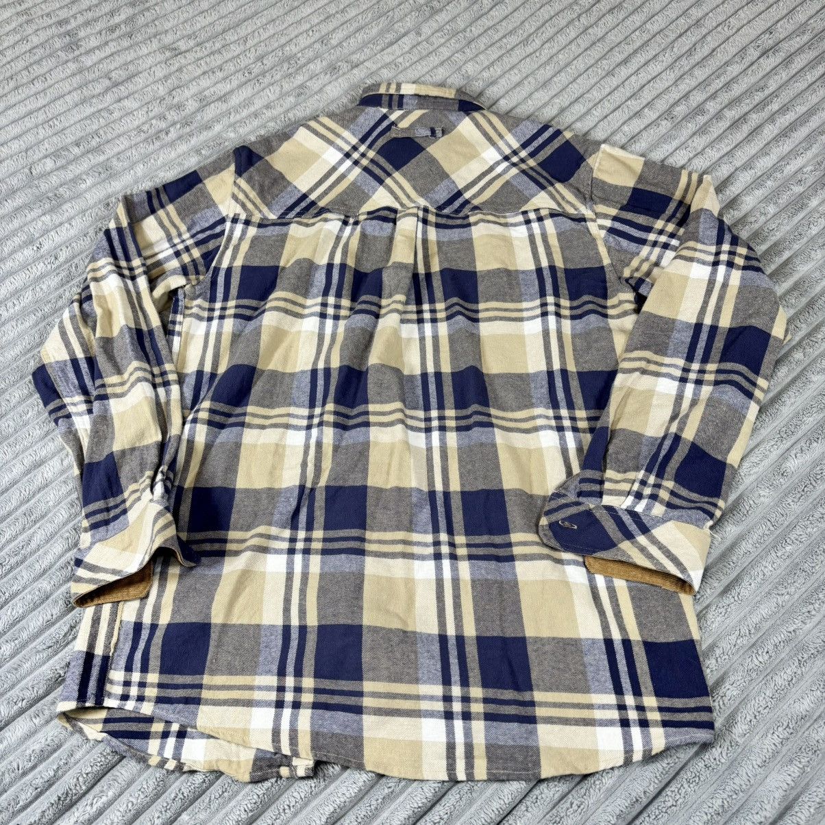 Other Legendary Whitetails Flannel Shirt Men Large Tall Blue Plaid Size US L / EU 52-54 / 3 - 12 Thumbnail