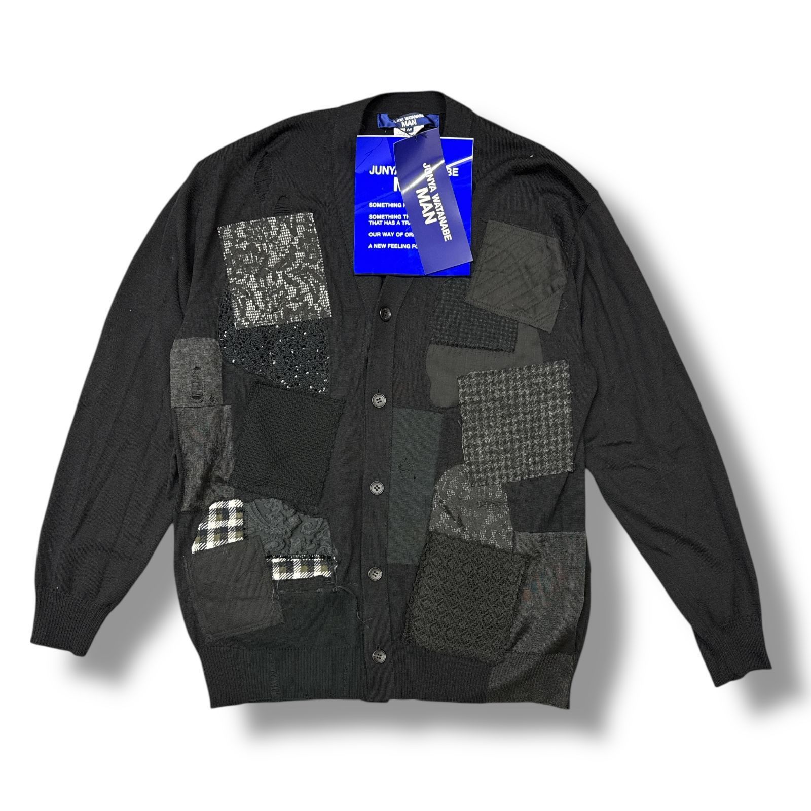 Comme des Garcons Sweater Patch Design Knit Cardigan Size US M / EU 48-50 / 2 - 1 Thumbnail