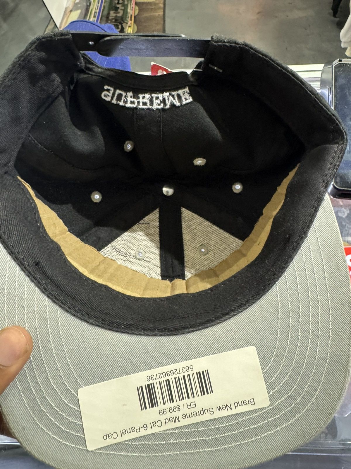 Supreme Supreme 2 Tone Mad Cat 5 Panel Black Size ONE SIZE - 3 Thumbnail