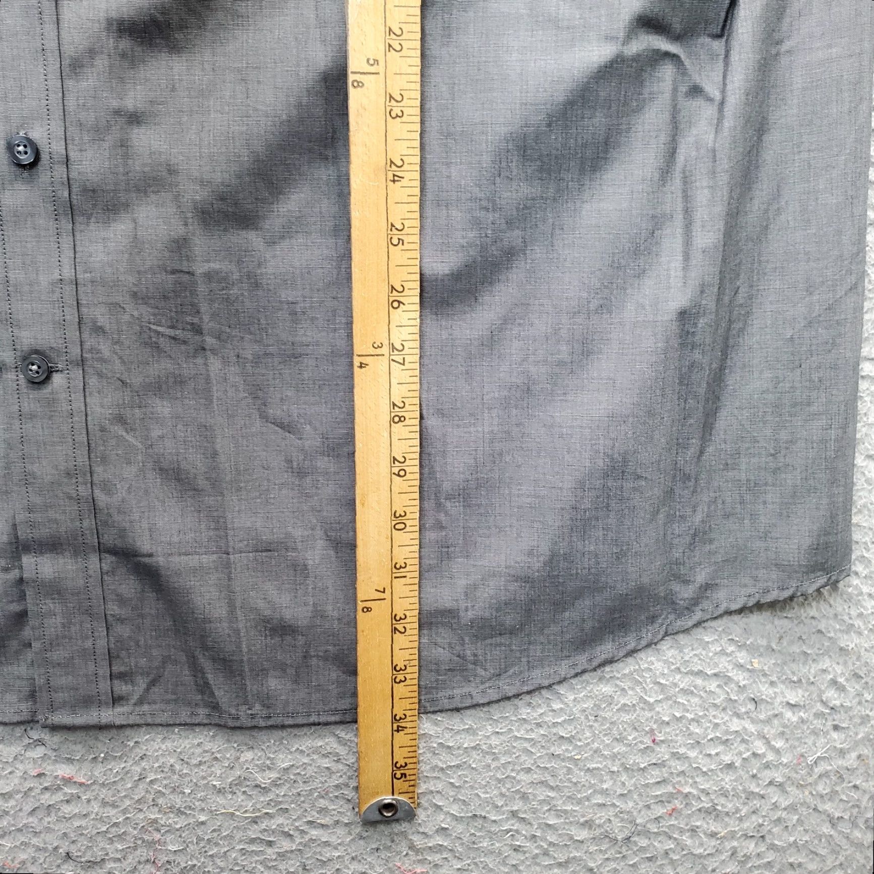 Vintage Synrgy Mens Shirt 2XL Gray Short Sleeve Button-Up Pocket Chest 27.75 Length 33.75 NWT Midweight Casual Size US XXL / EU 58 / 5 - 3 Thumbnail