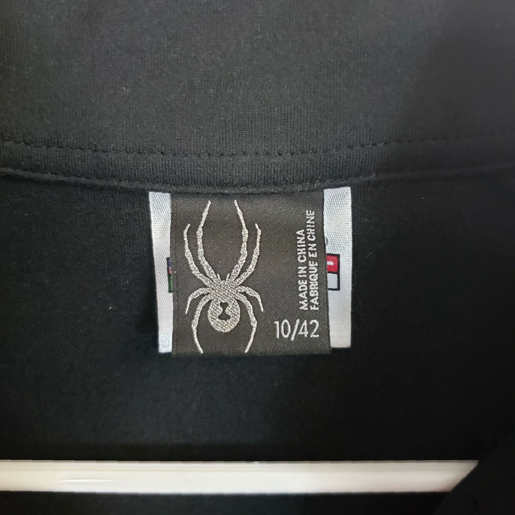 Spyder Spyder 1/4 Zip Pullover Shirt Women's Size 10 Black Rhinestones Long Sleeve Activewear Size L / US 10 / IT 46 - 5 Thumbnail