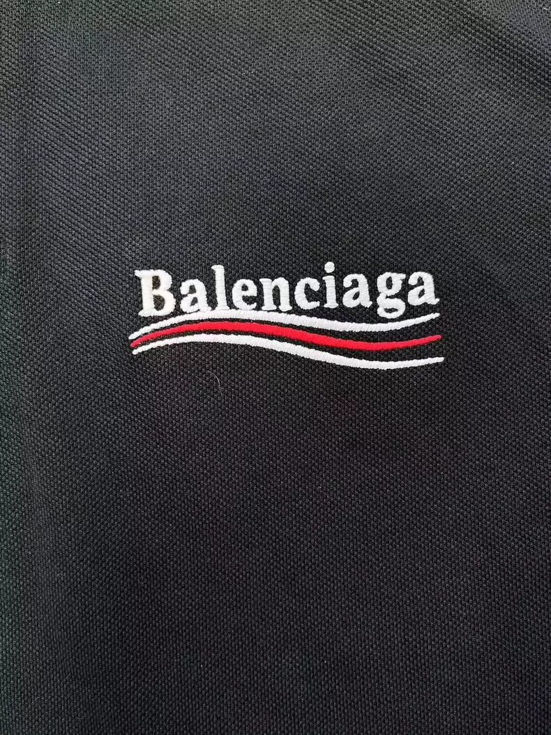 Balenciaga Balenciaga Logo Button Short Sleeve Polo Shirt Size US M / EU 48-50 / 2 - 3 Thumbnail