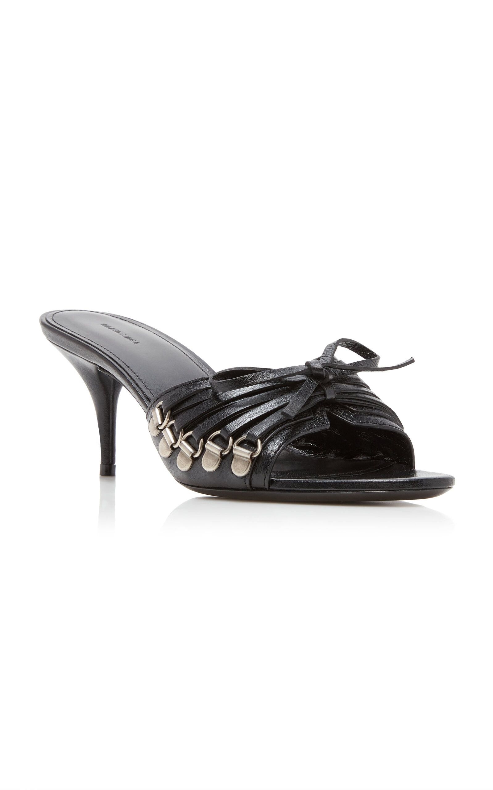 Balenciaga o1tr1nto0326 Cagole Sandals With Corset in Black Size US 7 / IT 37 - 3 Thumbnail