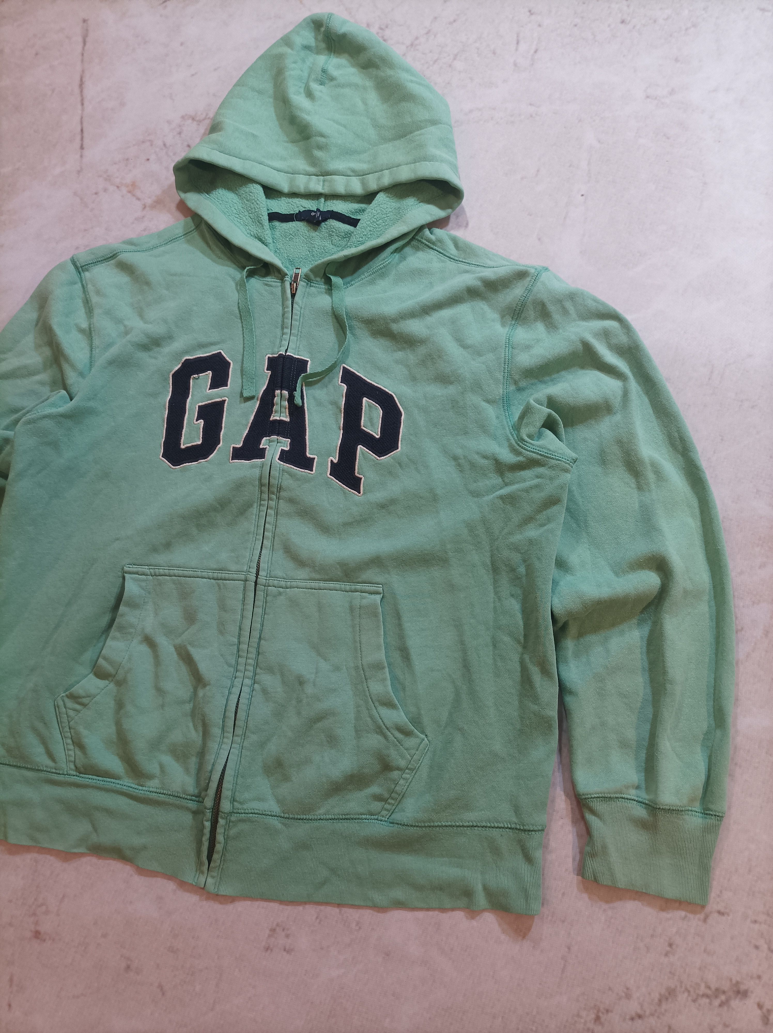 Gap 🔥GAP Vintage Zip Up Pull Over Hoodie Kanye West style Size US L / EU 52-54 / 3 - 2 Thumbnail