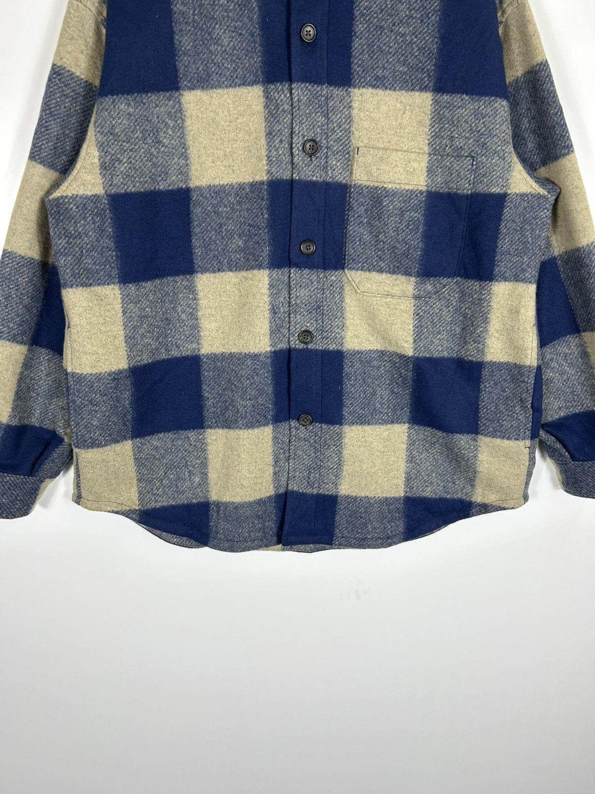 Japanese Brand × Uniqlo 🔥Uniqlo Flannel Wool Button Shirt Jacket Size US XL / EU 56 / 4 - 5 Thumbnail