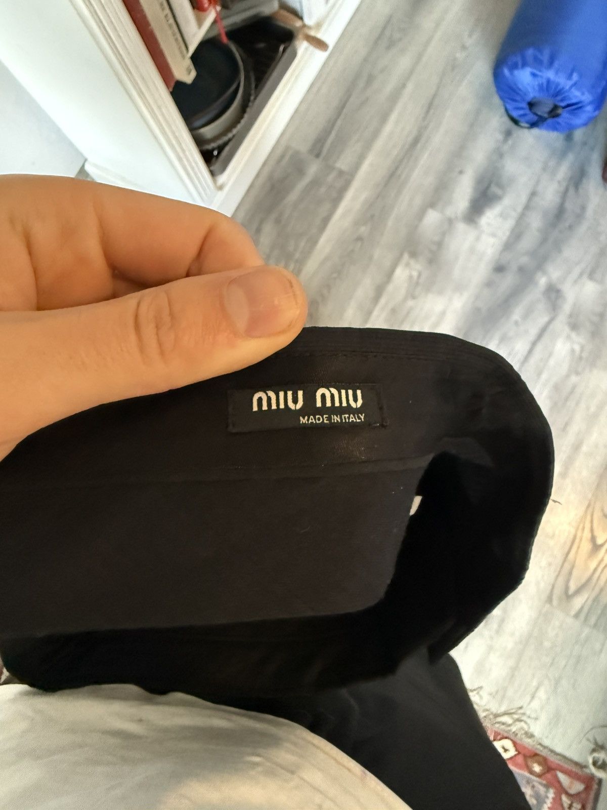 Miu Miu Miu Miu Black Wool Poplin Trousers – Size 50 Size US 34 / EU 50 - 10 Thumbnail