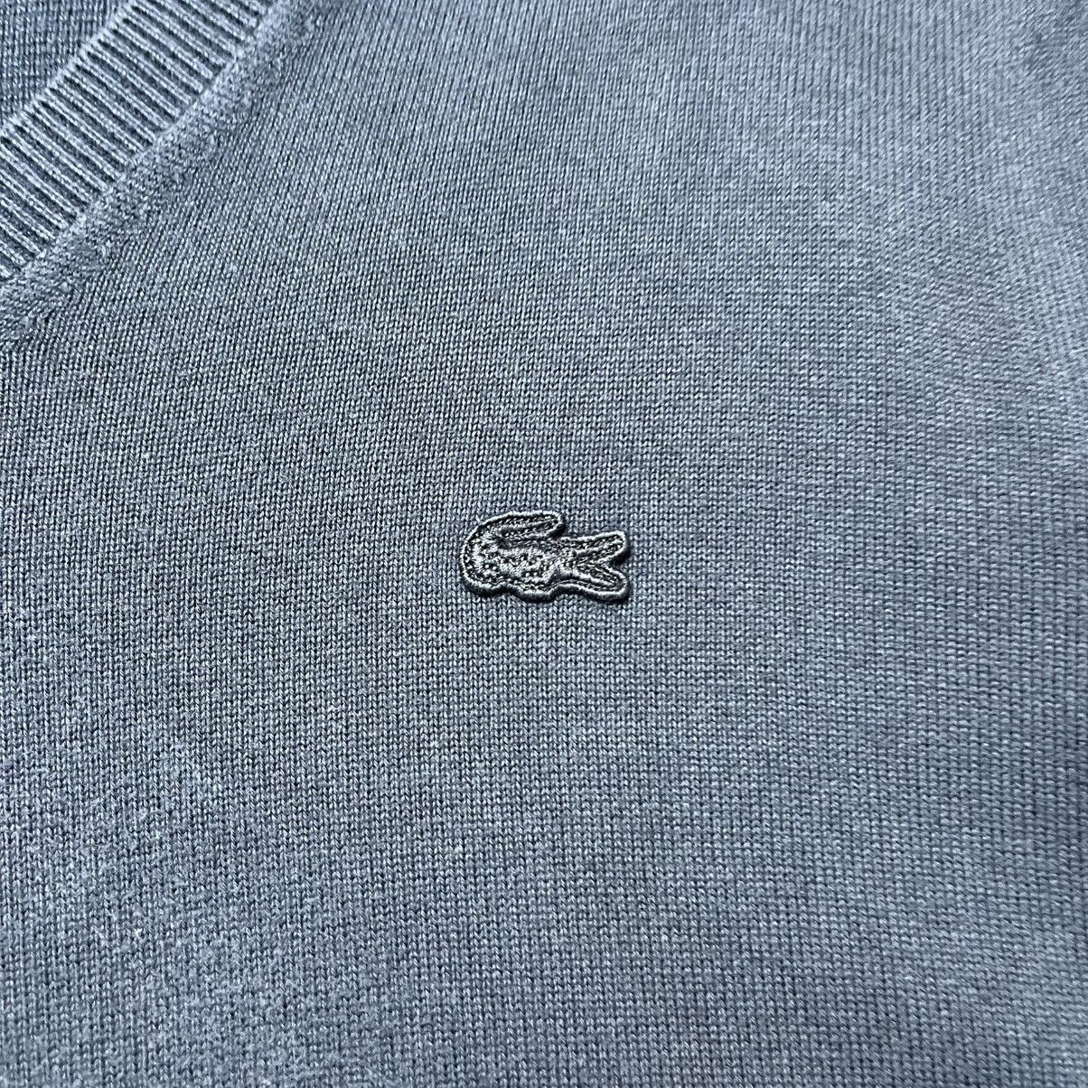 Lacoste Lacoste Blue V-Neck Sweater Streetwear Y2K Designer Size US L / EU 52-54 / 3 - 4 Thumbnail