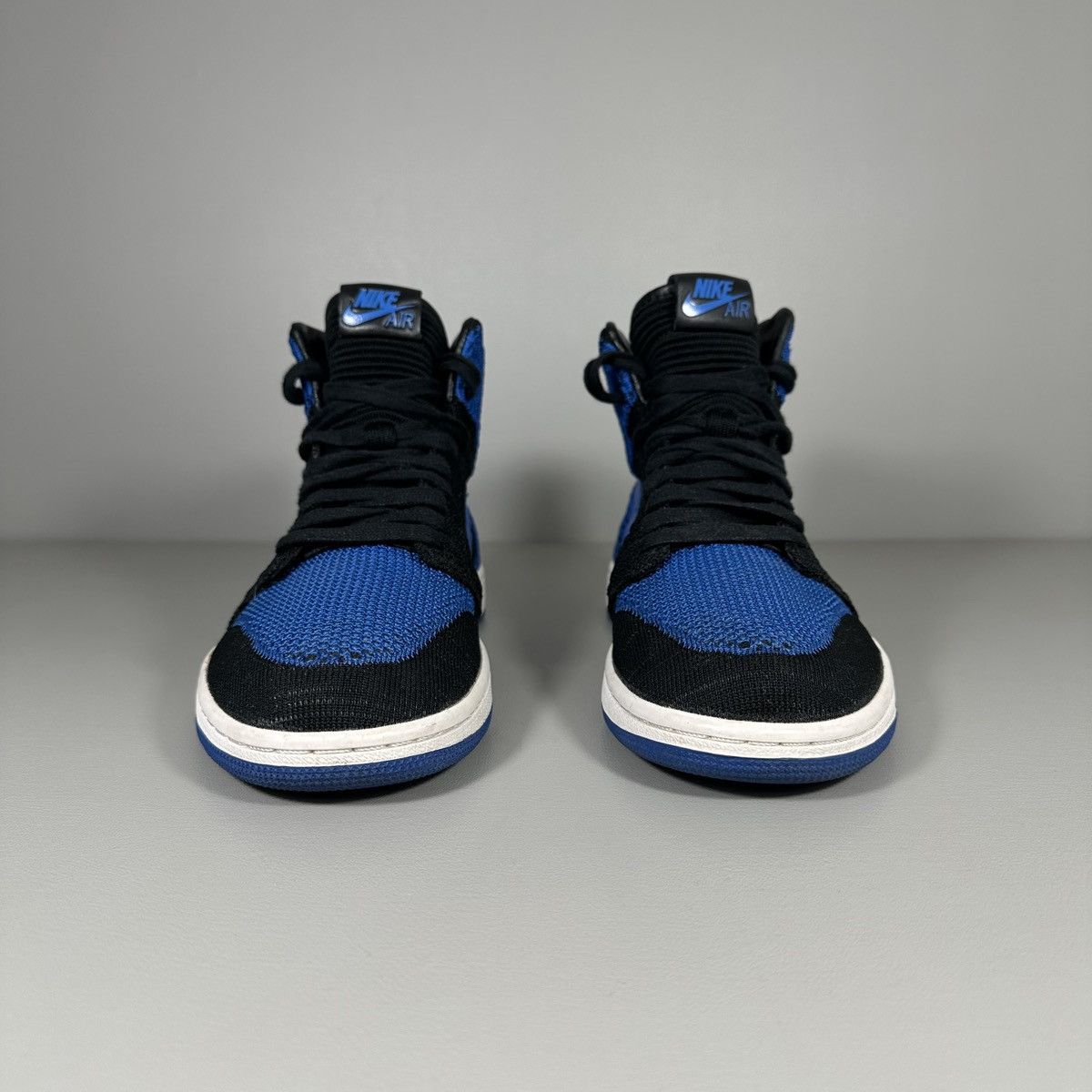 Nike Nike Air Jordan 1 Retro Hi Flyknit Black Game Royal Sneakers Size US 8 / EU 41 - 4 Thumbnail