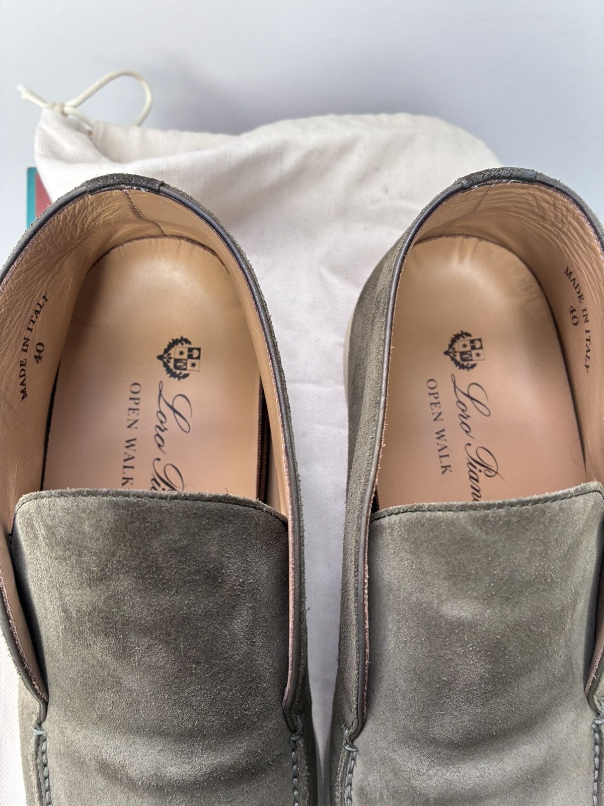 Loro Piana Loro Piana olive green open walk uk 7 eu 40 Size US 10 / IT 40 - 2 Thumbnail