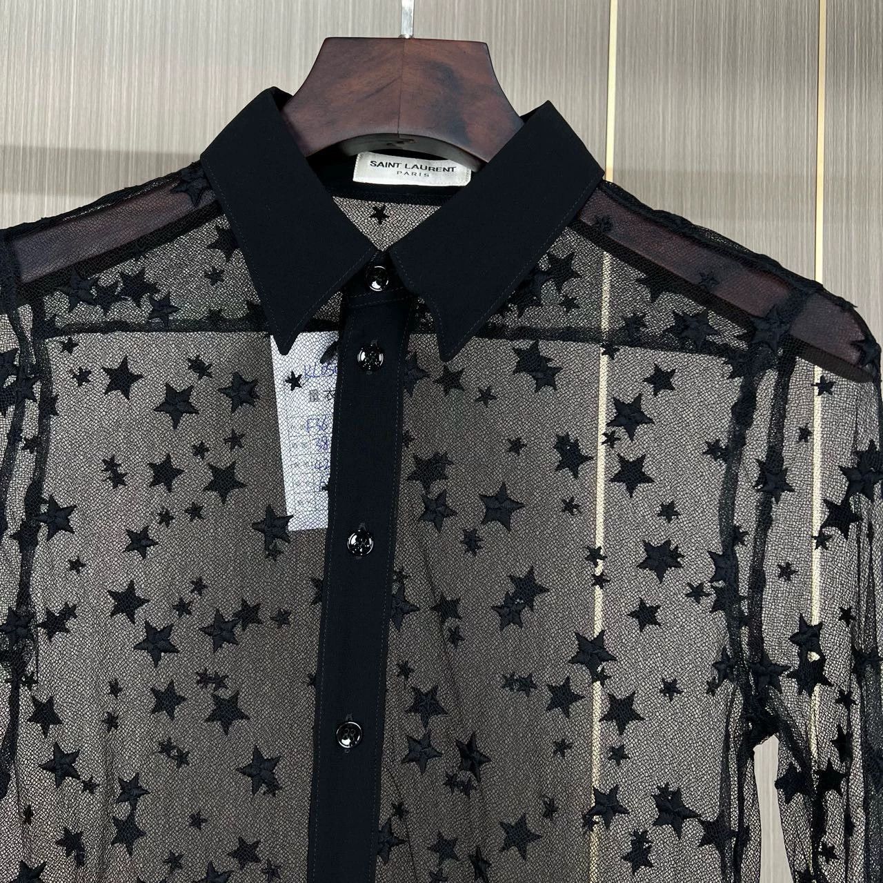 Saint Laurent Paris Saint Laurent Paris Hollow star shirt-2505 Size US XS / EU 42 / 0 - 3 Thumbnail