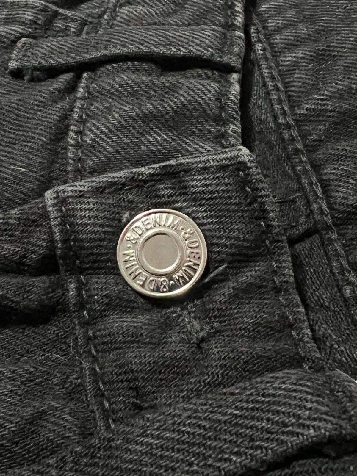 H&M Y2K Denim Black Jeans Size US 29 - 2 Thumbnail