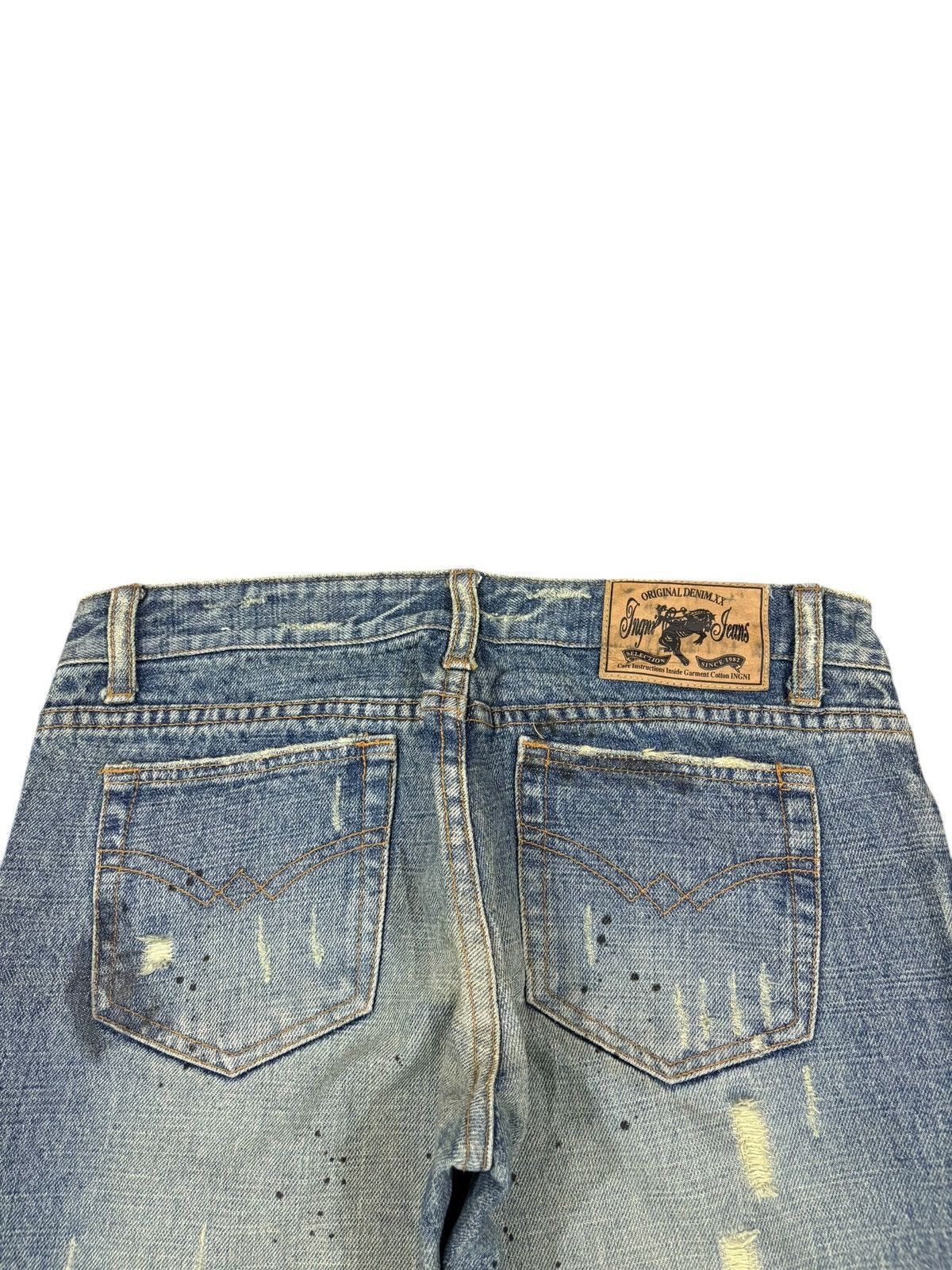 Hysteric Glamour Vintage Japanese Brand Mud Wash Distress Flare Jeans Size 30" / US 8 / IT 44 - 8 Thumbnail
