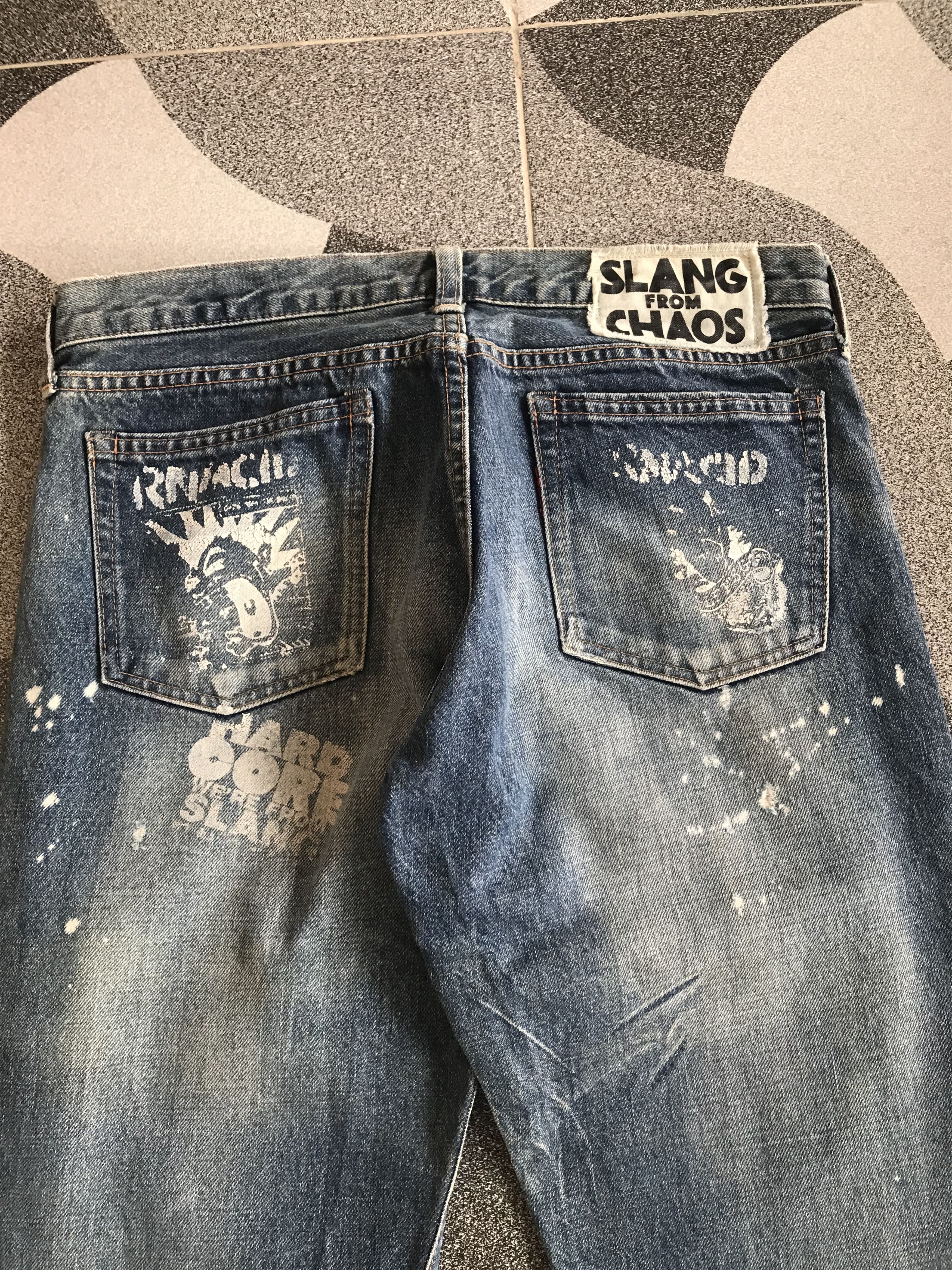 14th Addiction × 20471120 × Hysteric Glamour Y2K RNA Rancid Slash from Chaos Denim Size US 31 - 5 Thumbnail