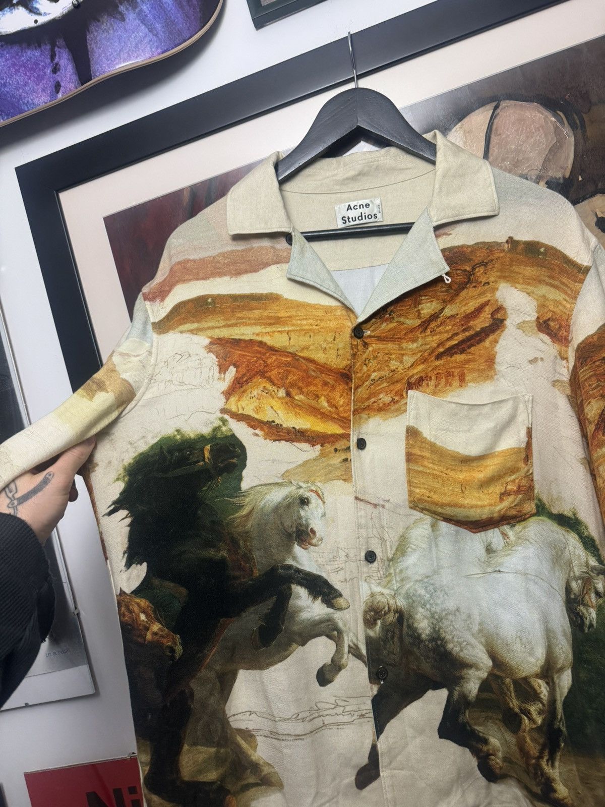 Acne Studios Acne Studios Simon Horse Shirt Viscose Box Button Up Western Size US M / EU 48-50 / 2 - 2 Thumbnail